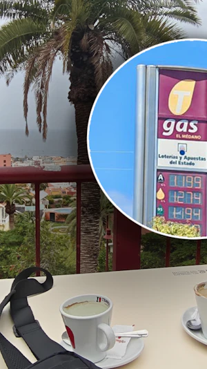 Teneriffa-Urlaub: Günstiger Diesel für 1,19 Euro, niedrige Kaffeepreise und Sonne sorgen für Freude bei österreichischem Urlauber.