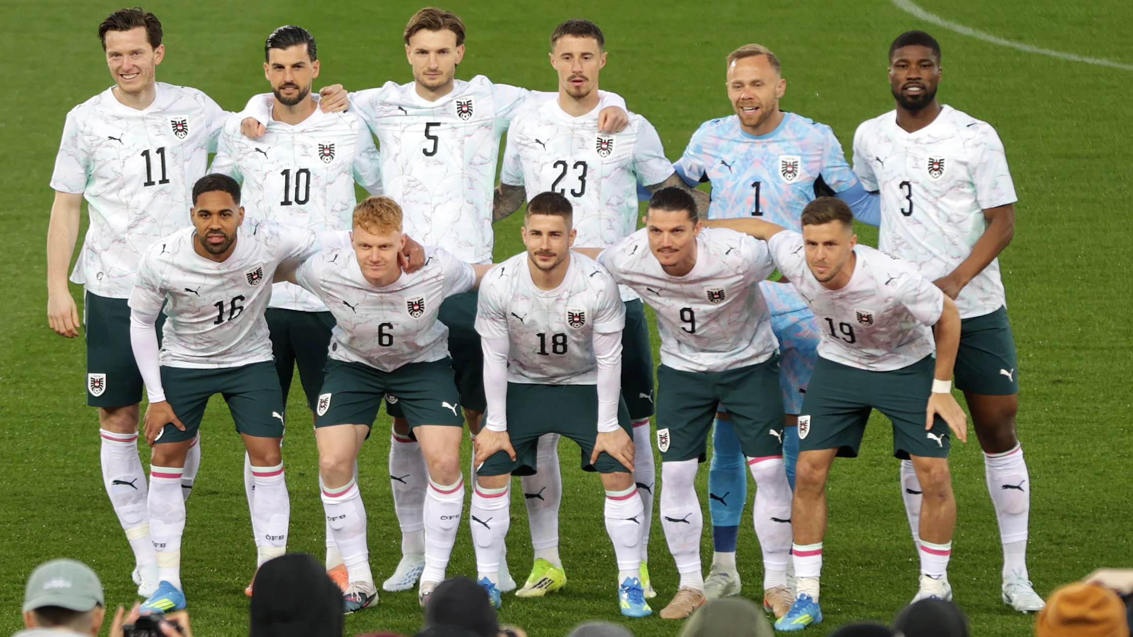 So startete die ÖFB-Elf gegen Ghana. 