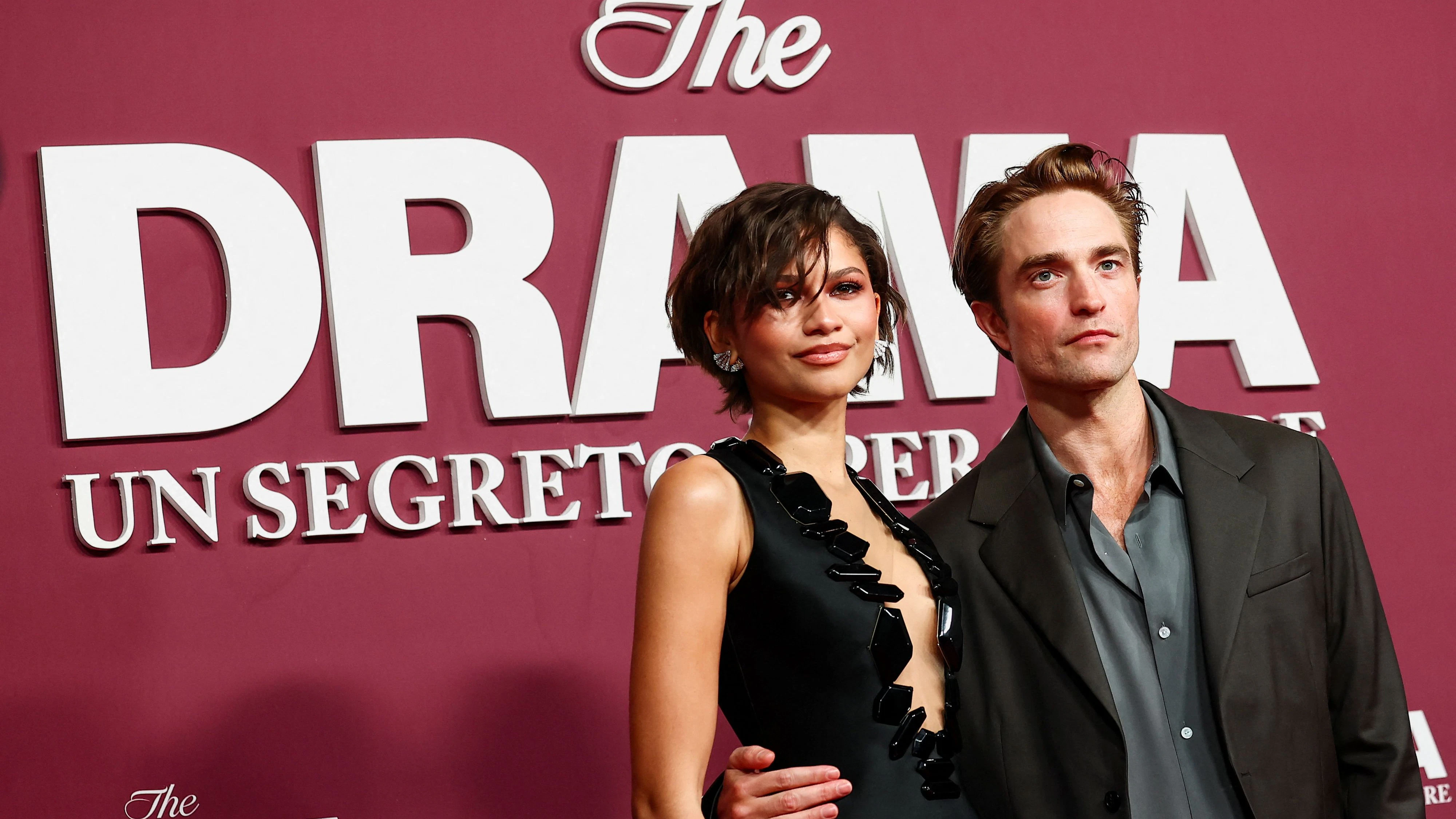 Zendaya und Robert Pattinson auf der Premiere von "The Drama" am 26. März in Rom.