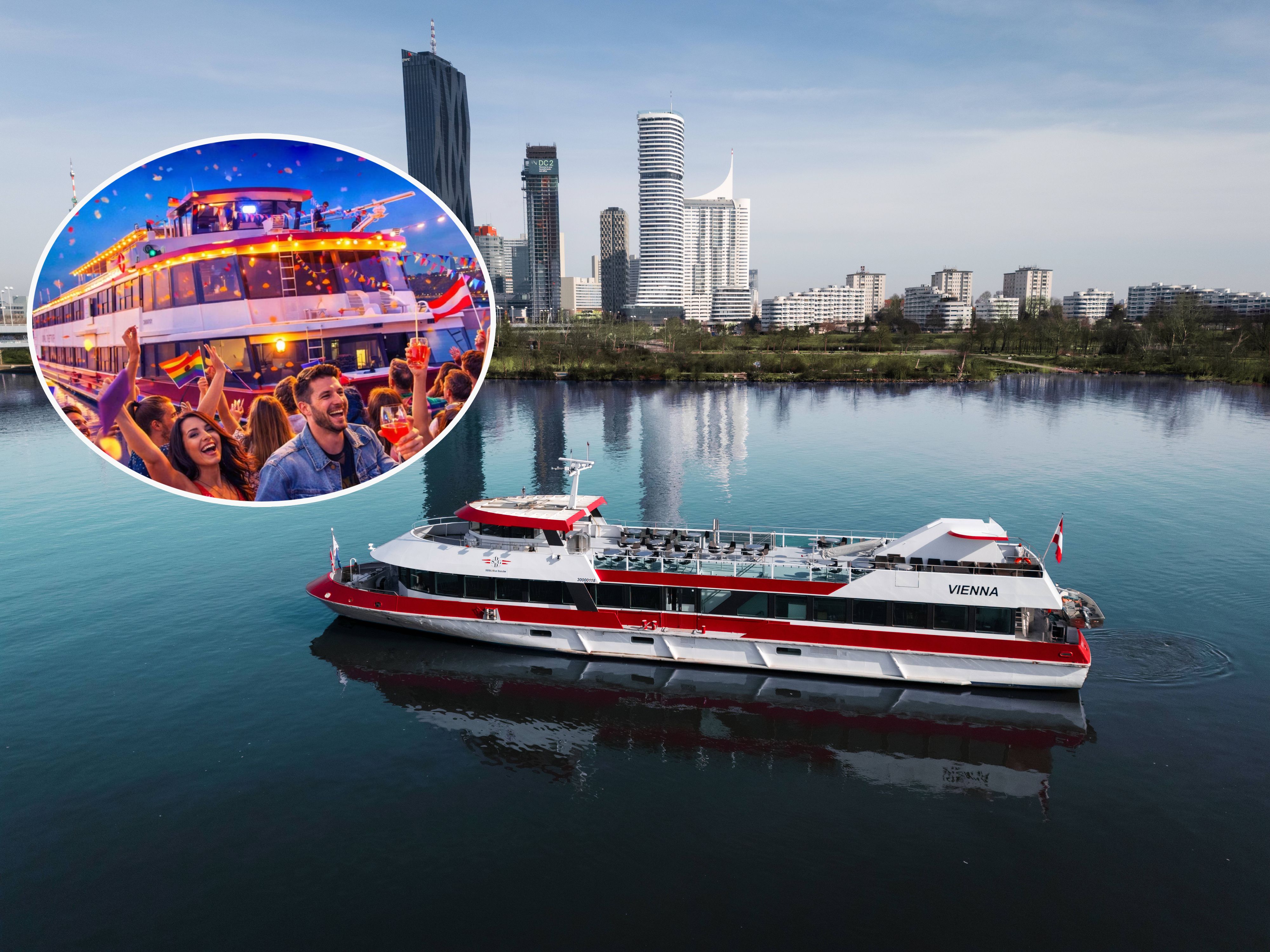 Während der Eurovision Week von 9. bis 17. Mai 2026 verwandelt sich die Donau in eine Eventlocation.