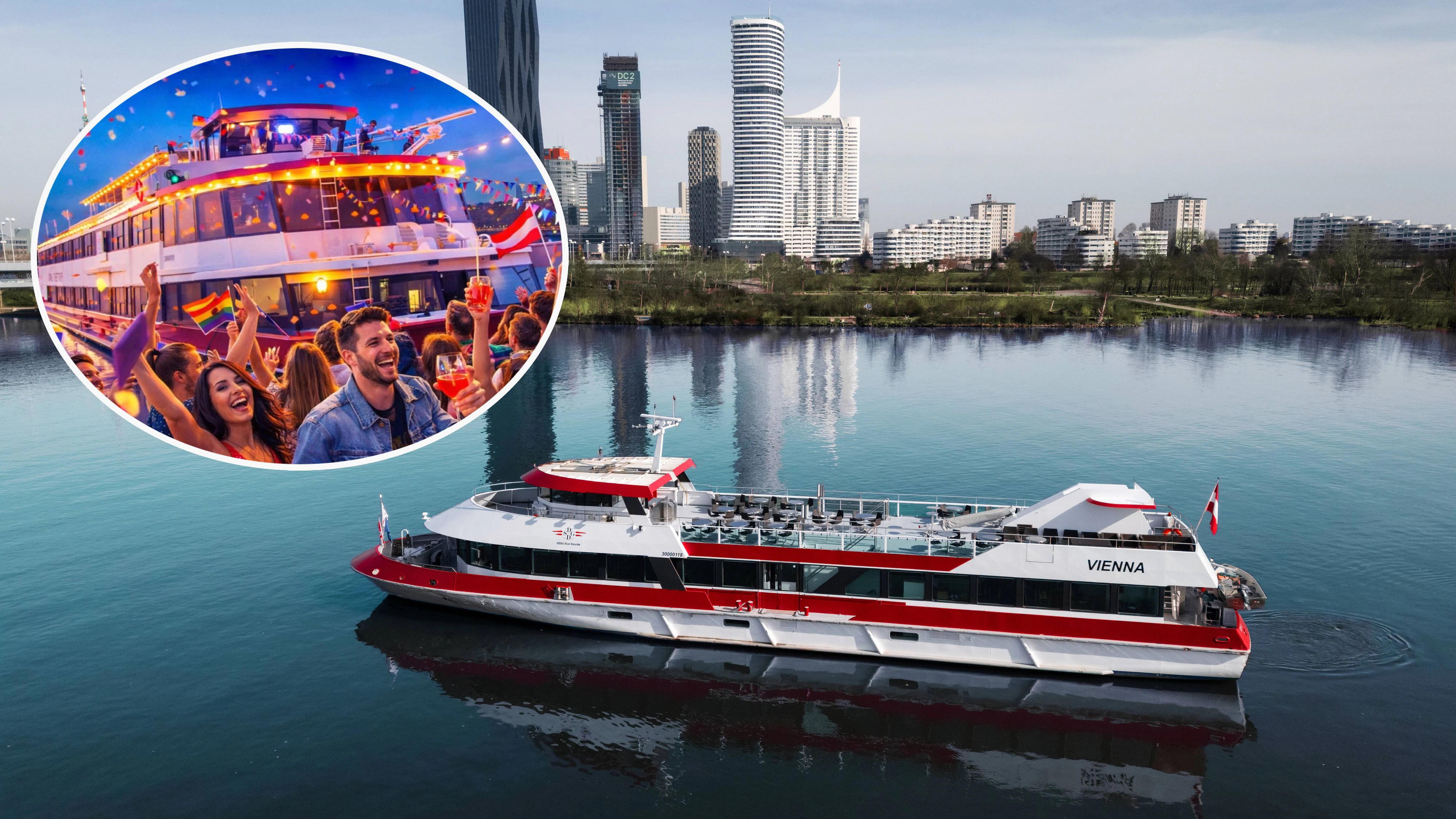 ESC in Wien – Mega-Partyschiffe erobern die Donau