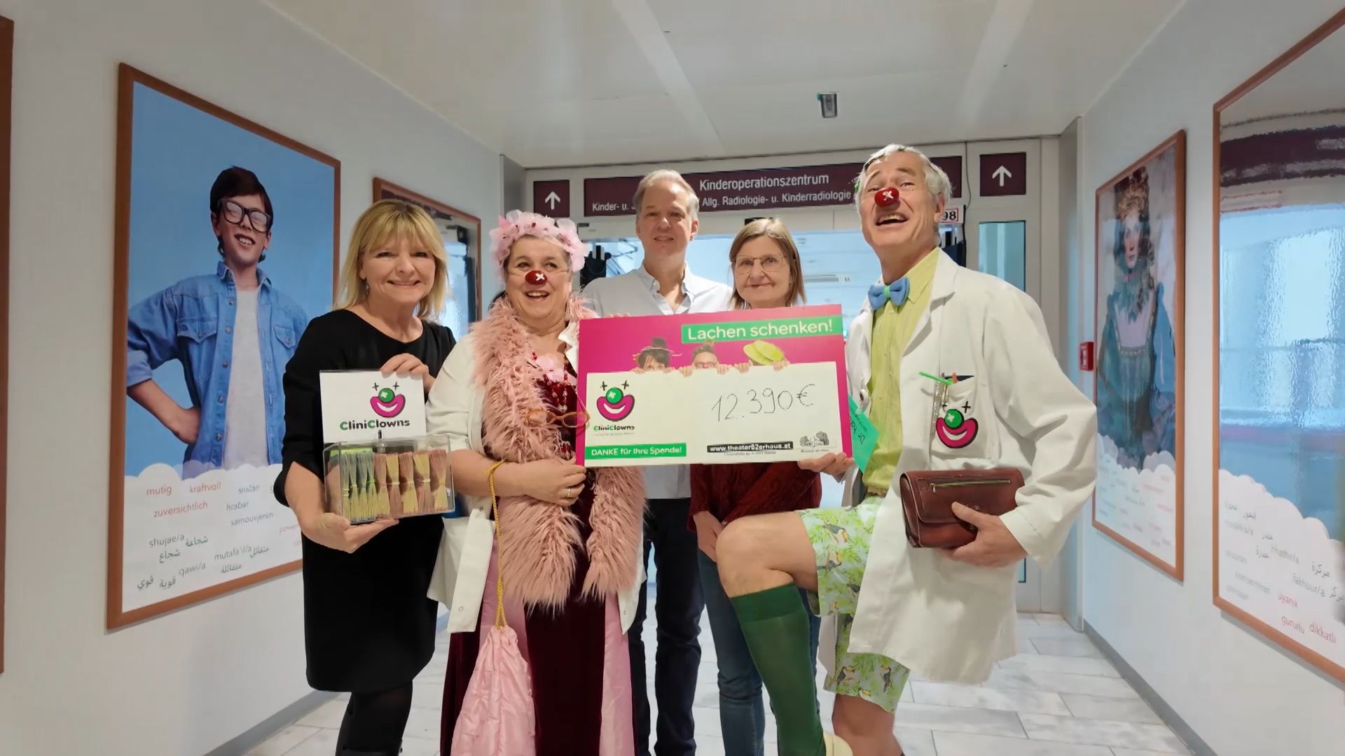 Heute.at - 12.390 Euro – CliniClowns freuen sich über Mega-Spende