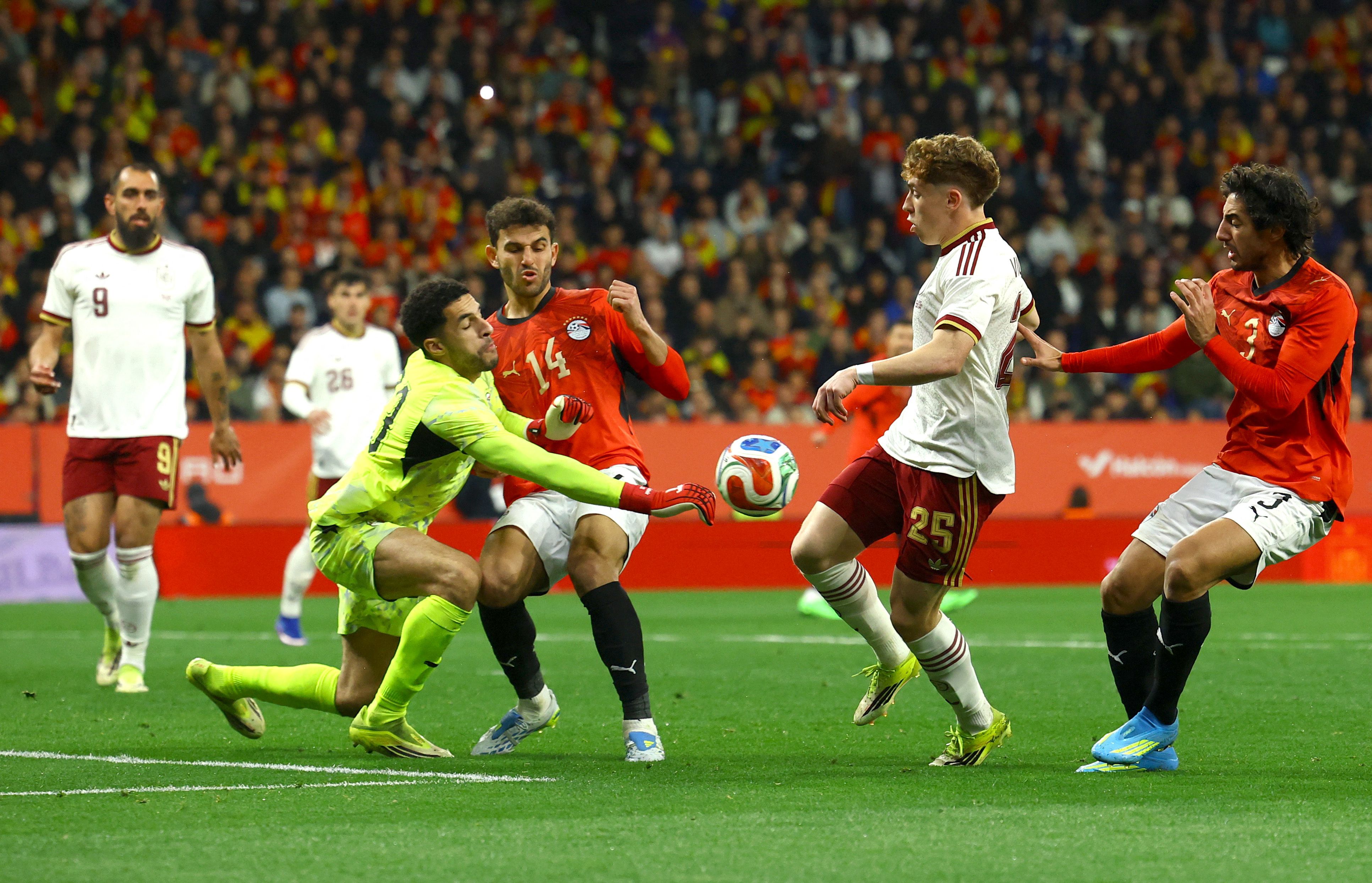 Spanien testete gegen Ägypten