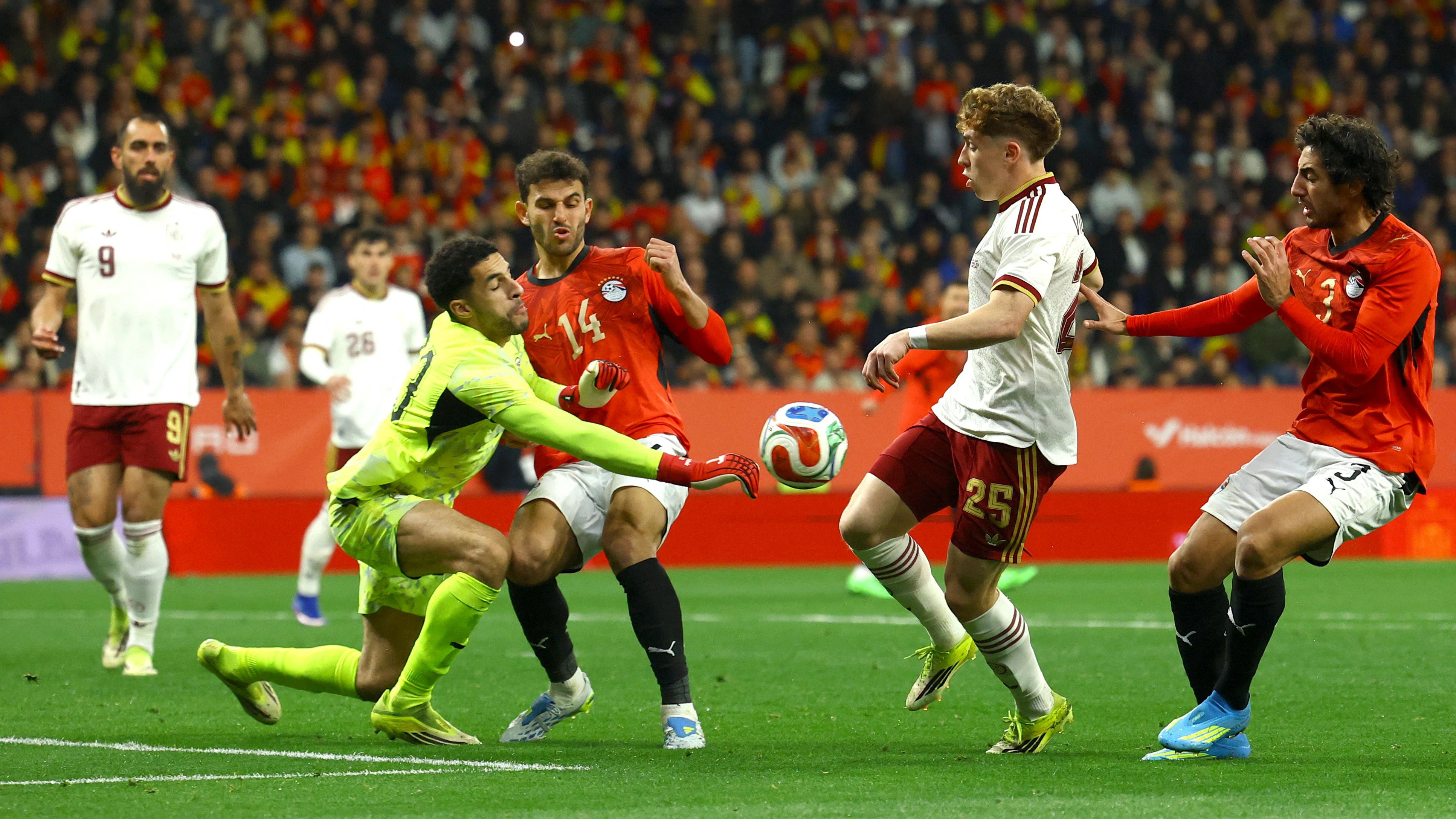 Spanien testete gegen Ägypten