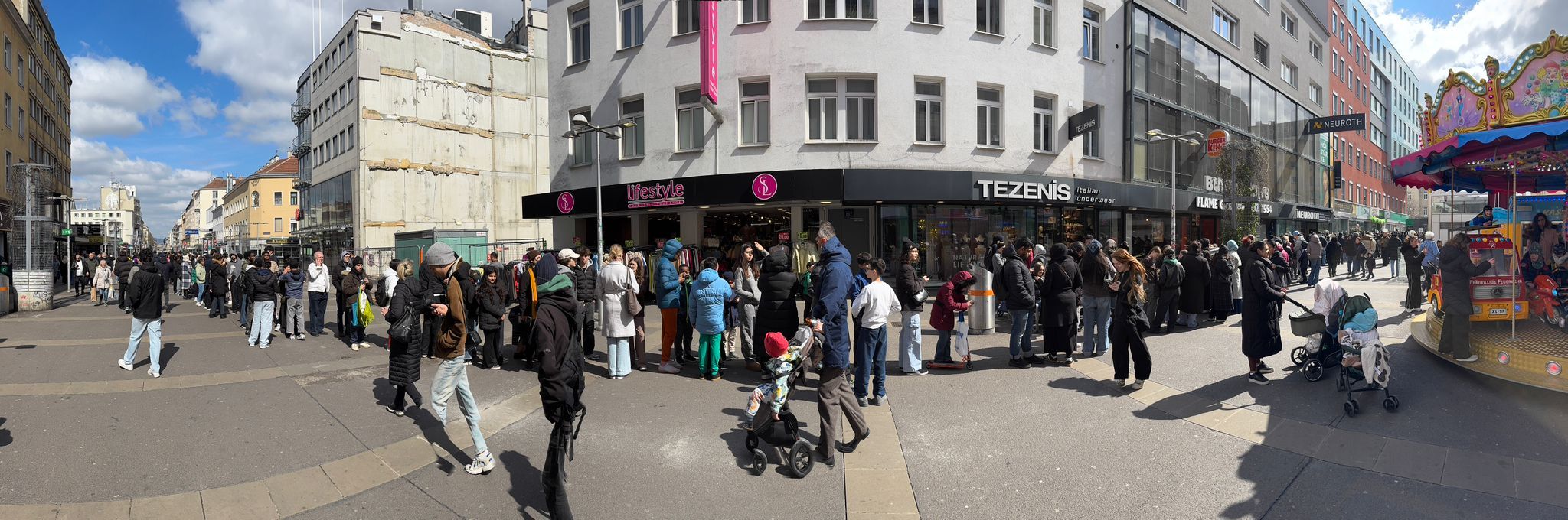 Heute.at - Wieder Ein-Euro-Aktion! Mega-Schlange in Wien-Favoriten