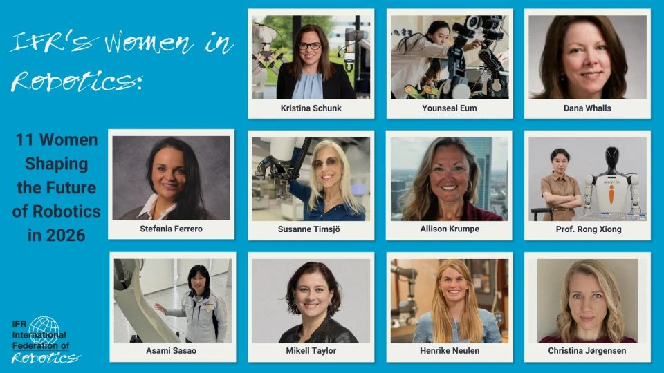 "Women in Robotics 2026": International Federation of Robotics stellt Preisträgerinnen vor.