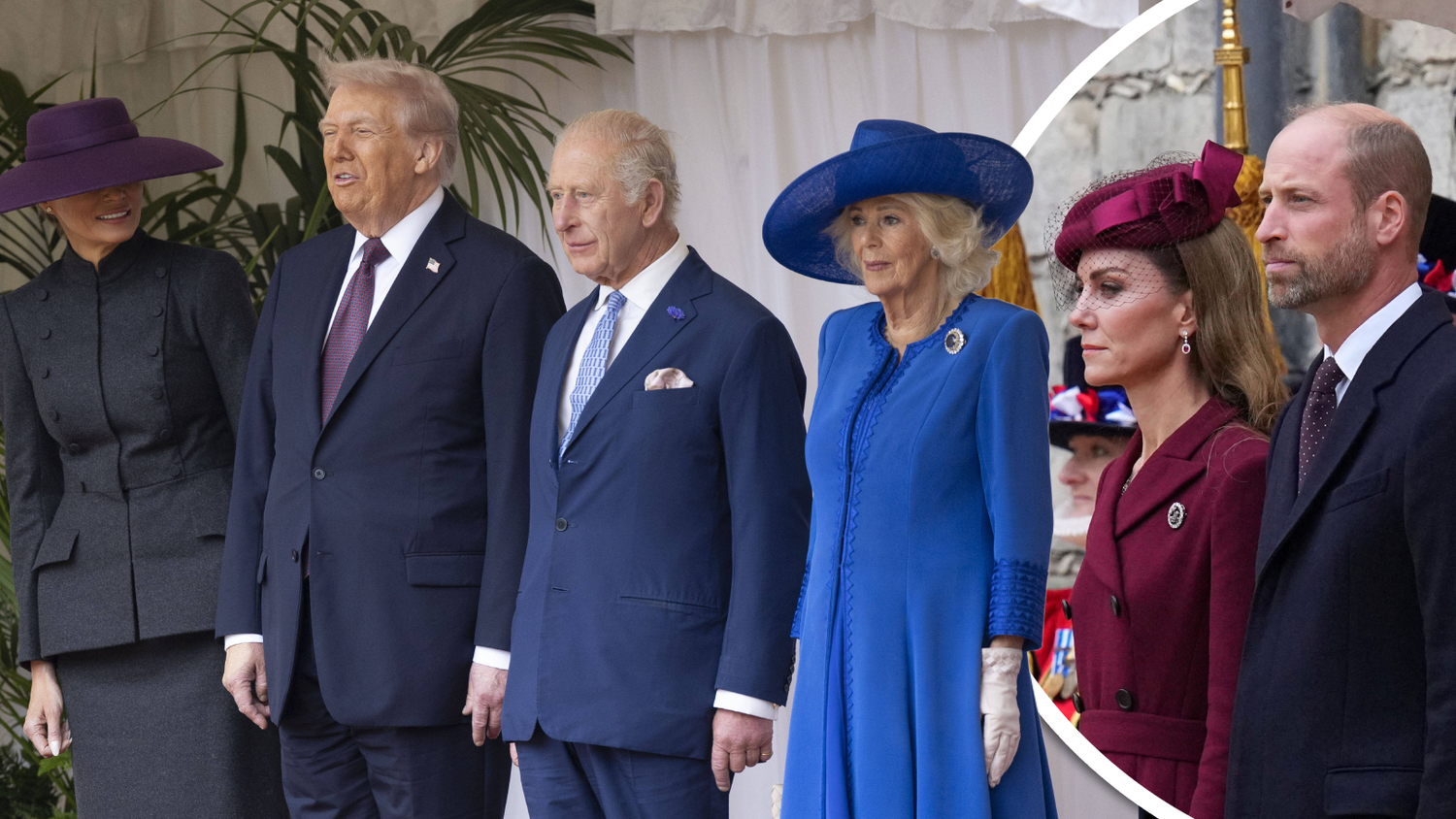 Charles und Camilla werden zu Trump reisen - Kate und William bleiben daheim.