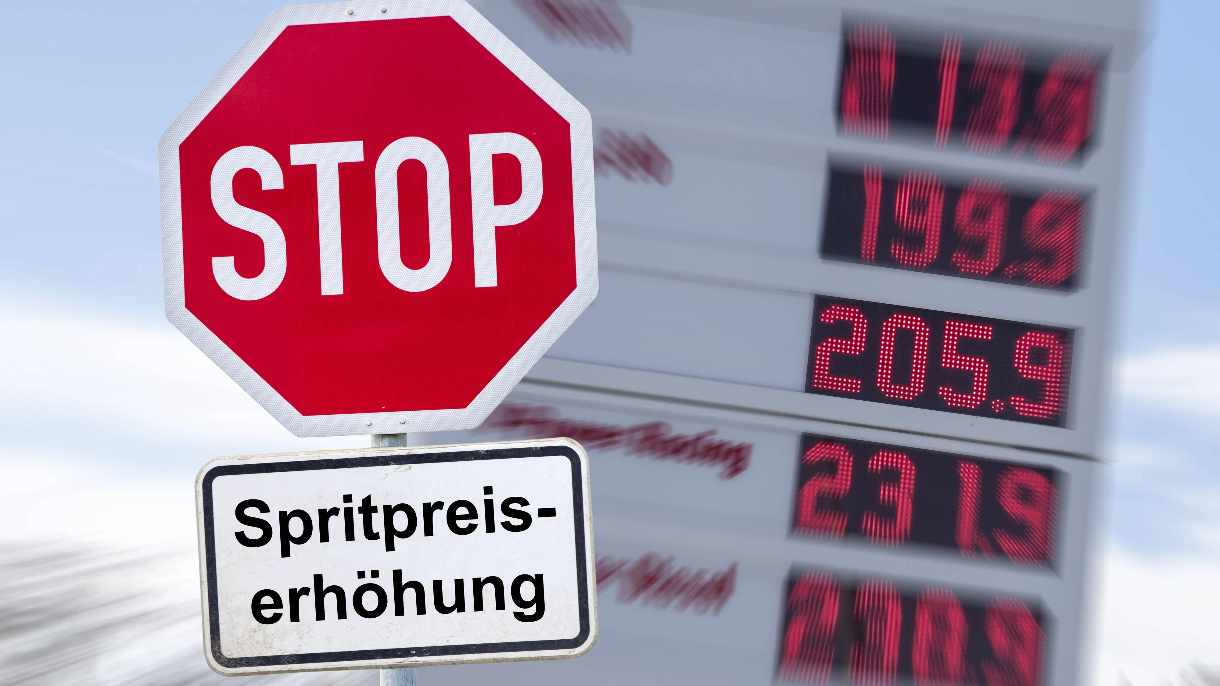 Die Spritpreise an den Tankstellen sind zuletzt deutlich gestiegen.