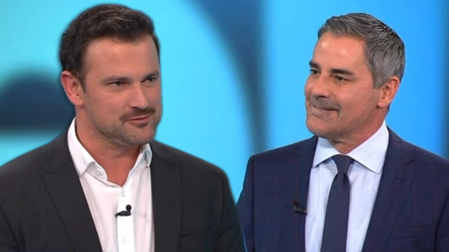 Sigi Fink spricht im ORF sehr locker mit Roman Rafreider.