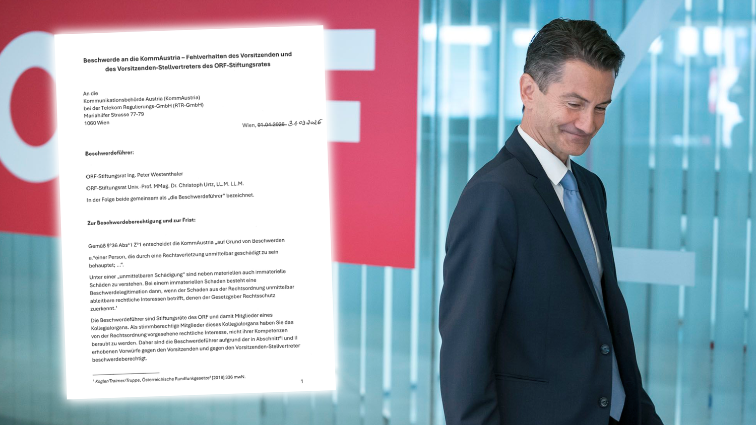 In einer Beschwerde wird eine interessante Option rund um den Weißmann-Rücktritt ins Spiel gebracht. 