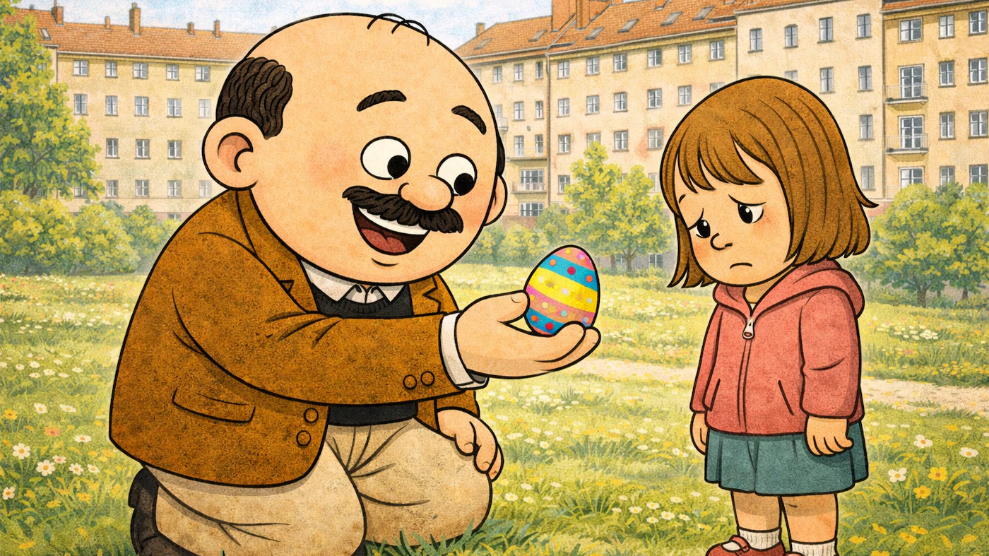 Ostersonntag: Was macht Herlicek mit dem gefundenen Ei – er wird doch nicht freundich geworden sein?