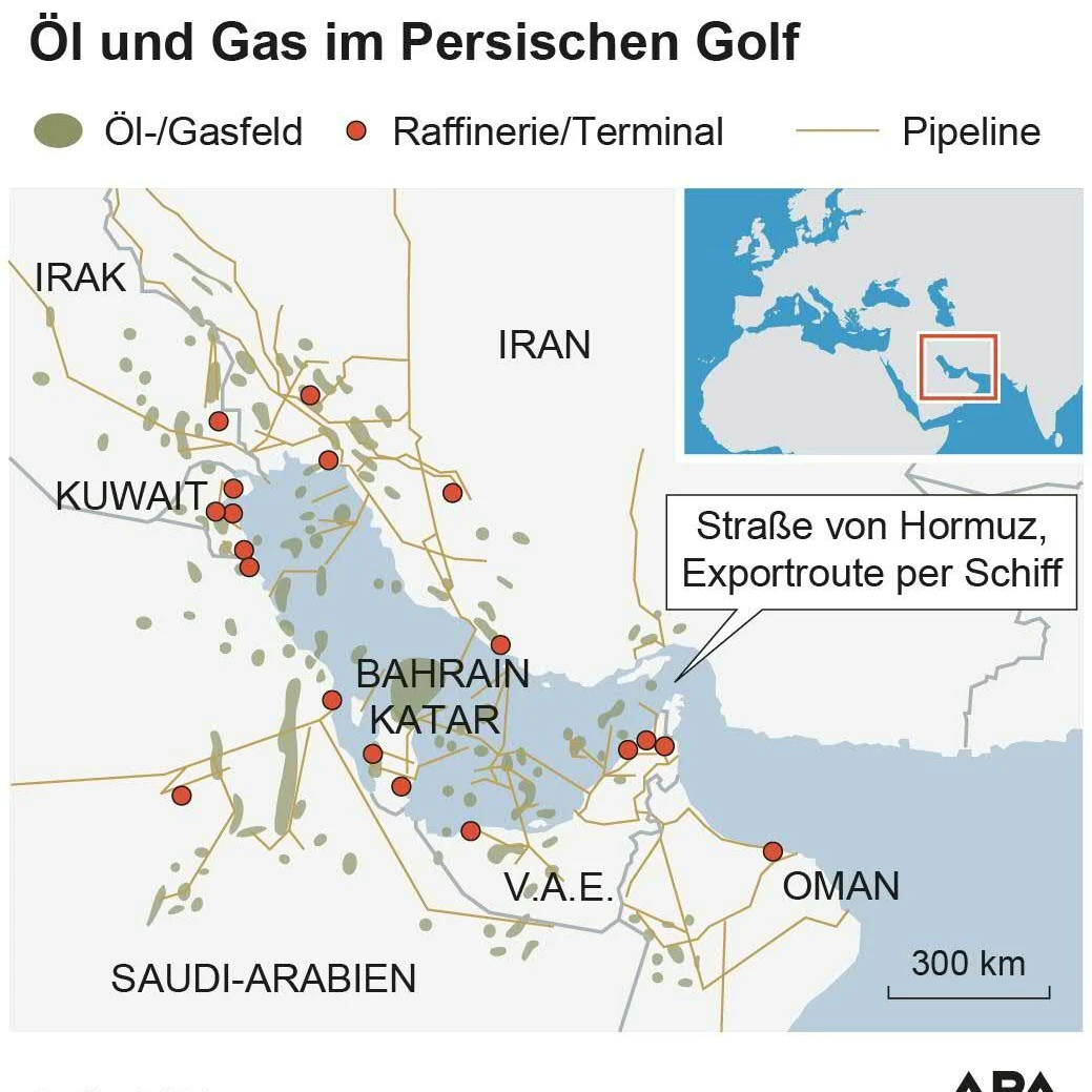 Öl und Gas im Persischen Golf