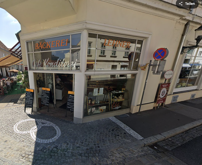 Die traditionelle Café-Konditorei „Café Lehner“ in Baden.