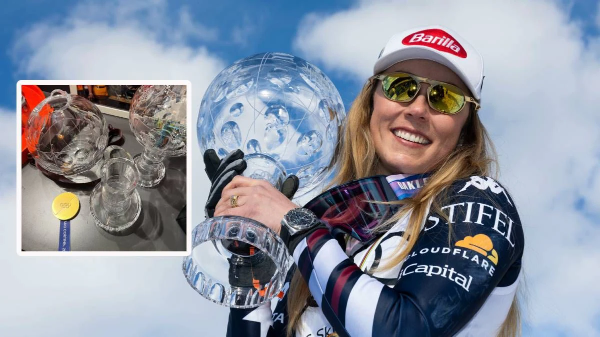 Heute.at - Shiffrin zerstört Kristallkugel mit Champagner