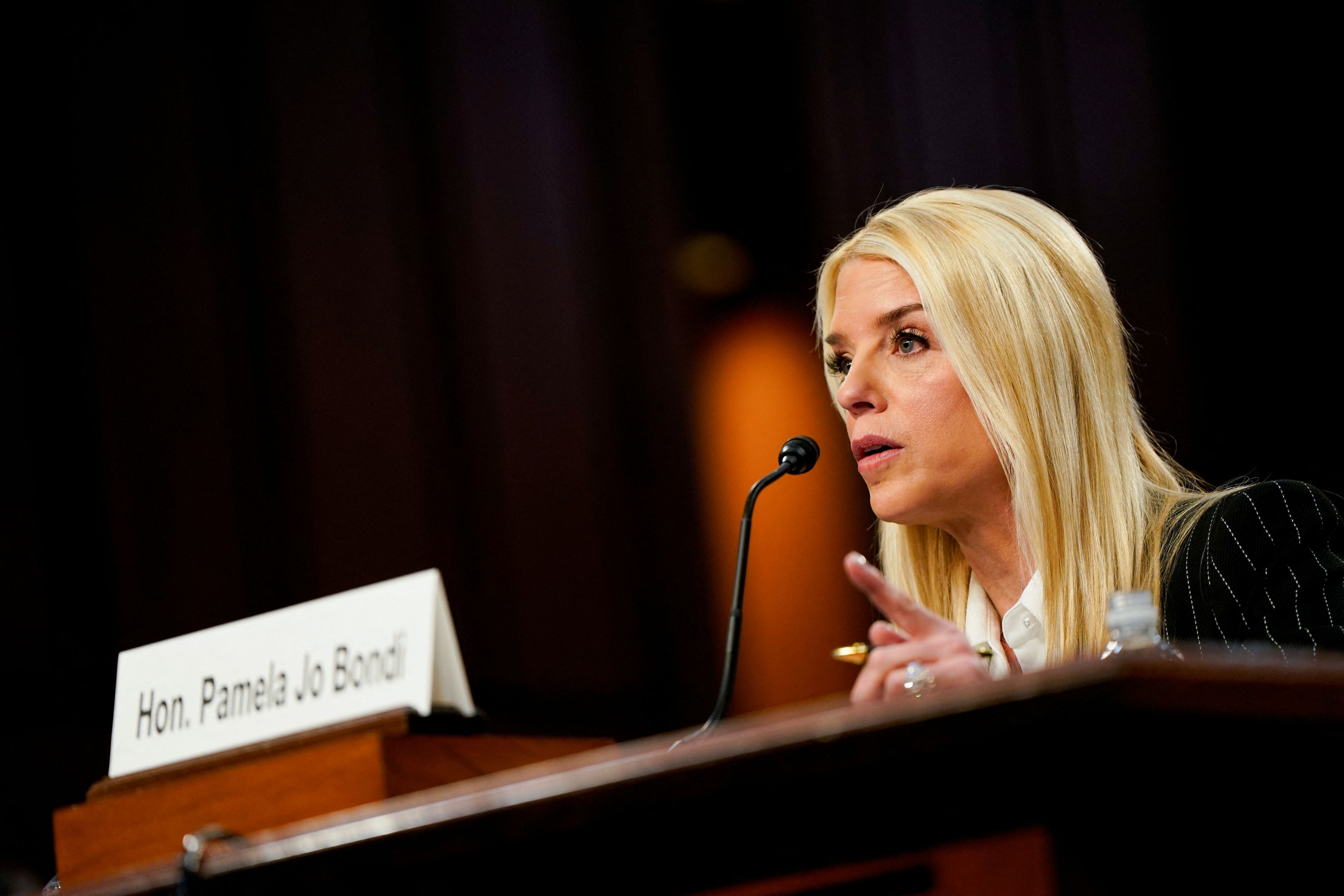 Pam Bondi - sie wurde von US-Präsident Trump entlassen.