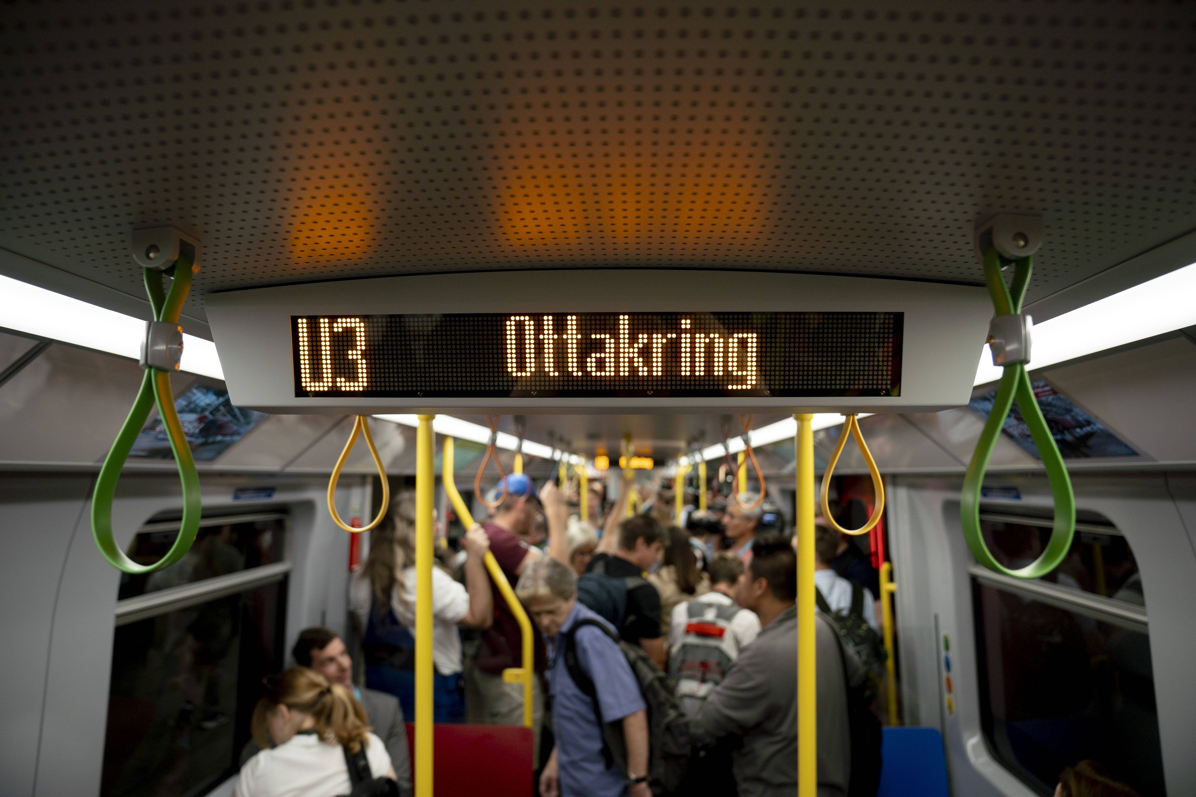 Die Wiener U-Bahnen sind auch in der Osterzeit voll.