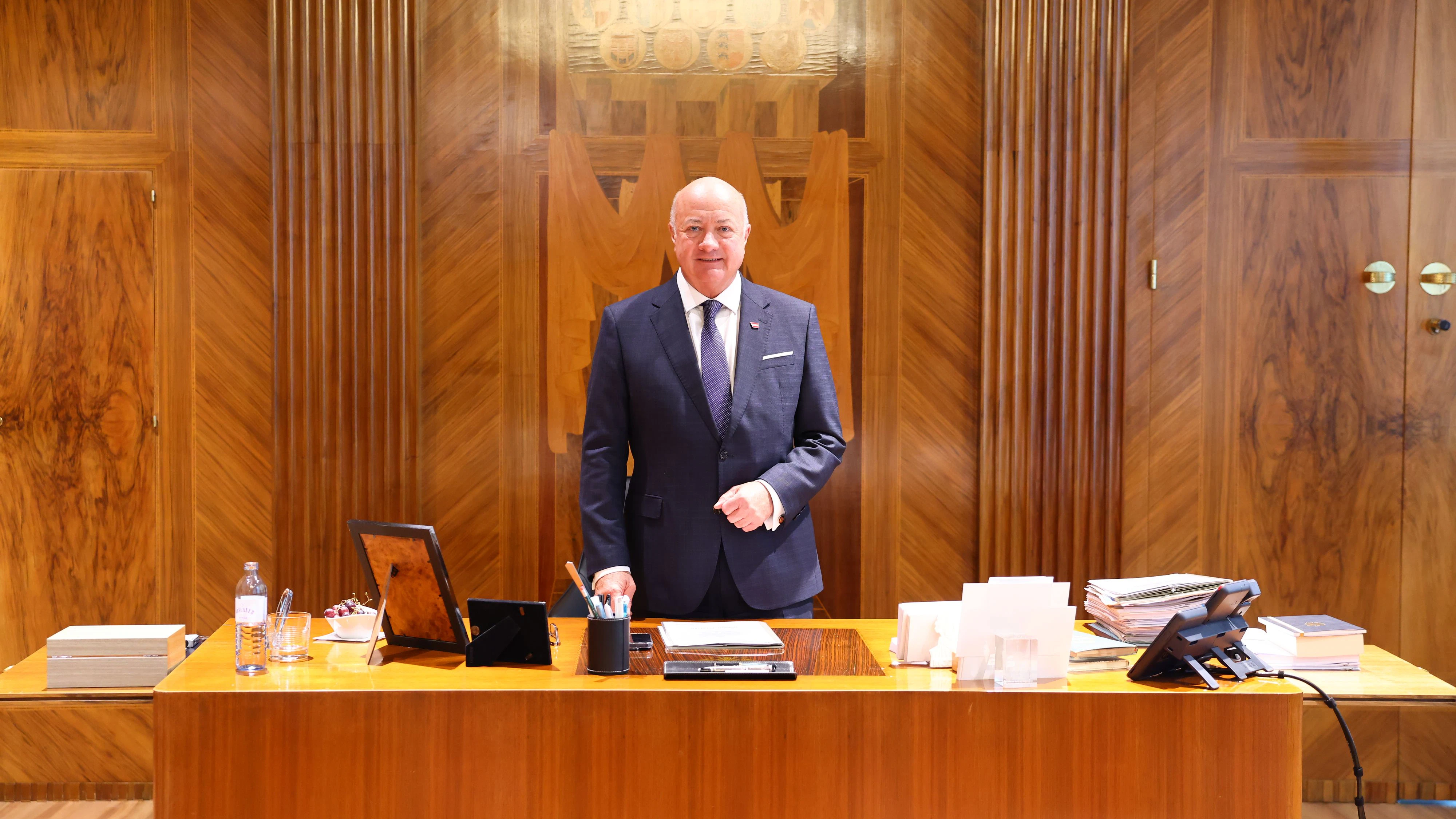 Bundeskanzler Christian Stocker (VP)