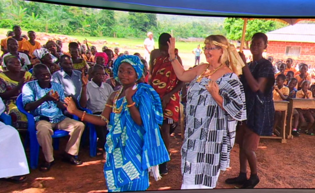 Christine Refaei bei einer Zeremonie in Akropong: Als 