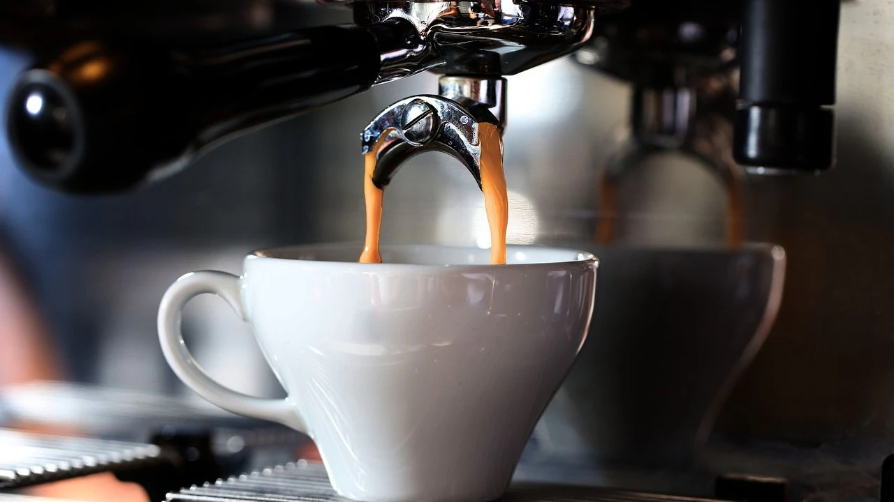 Frisch zubereiteter Espresso