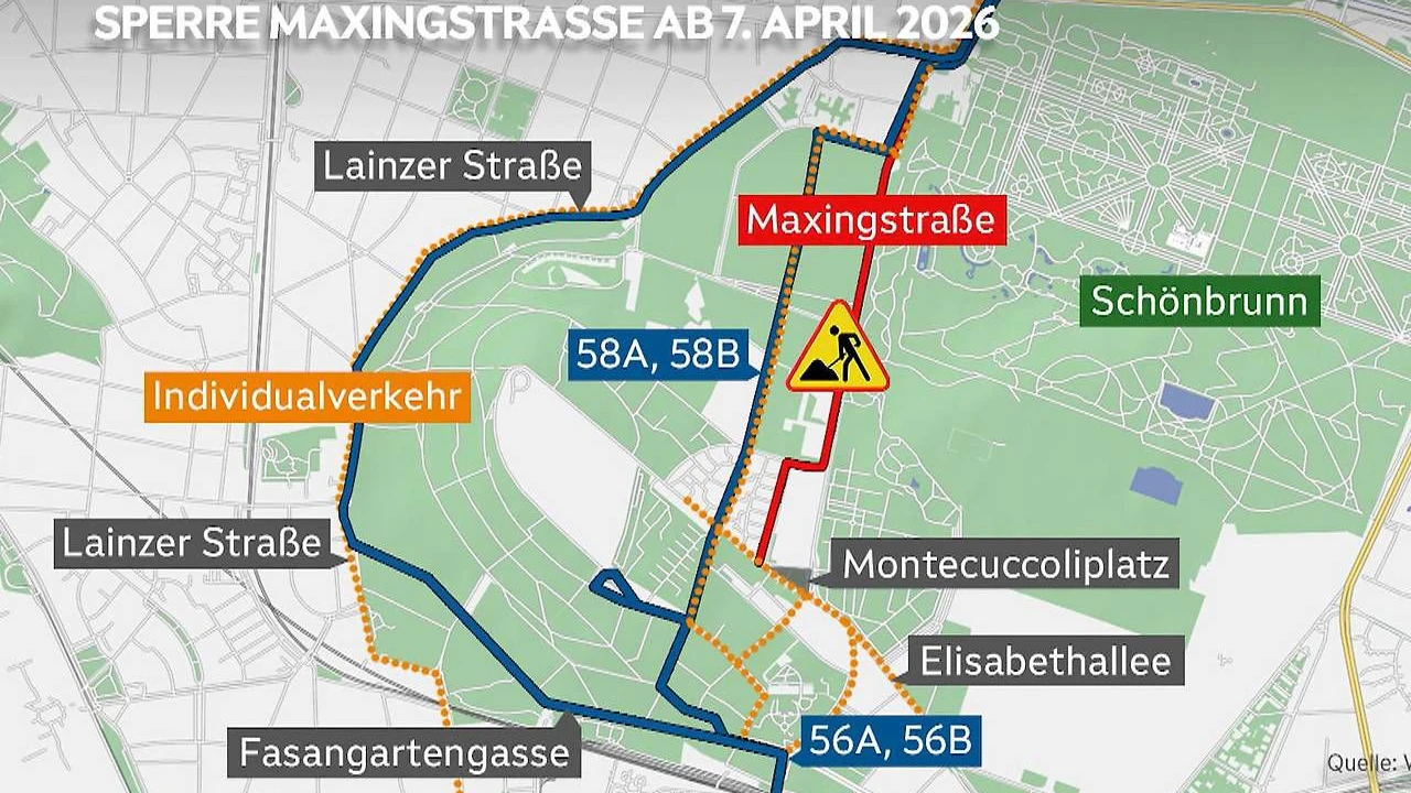 Überblick über die Umleitungen der Bus-Linien.