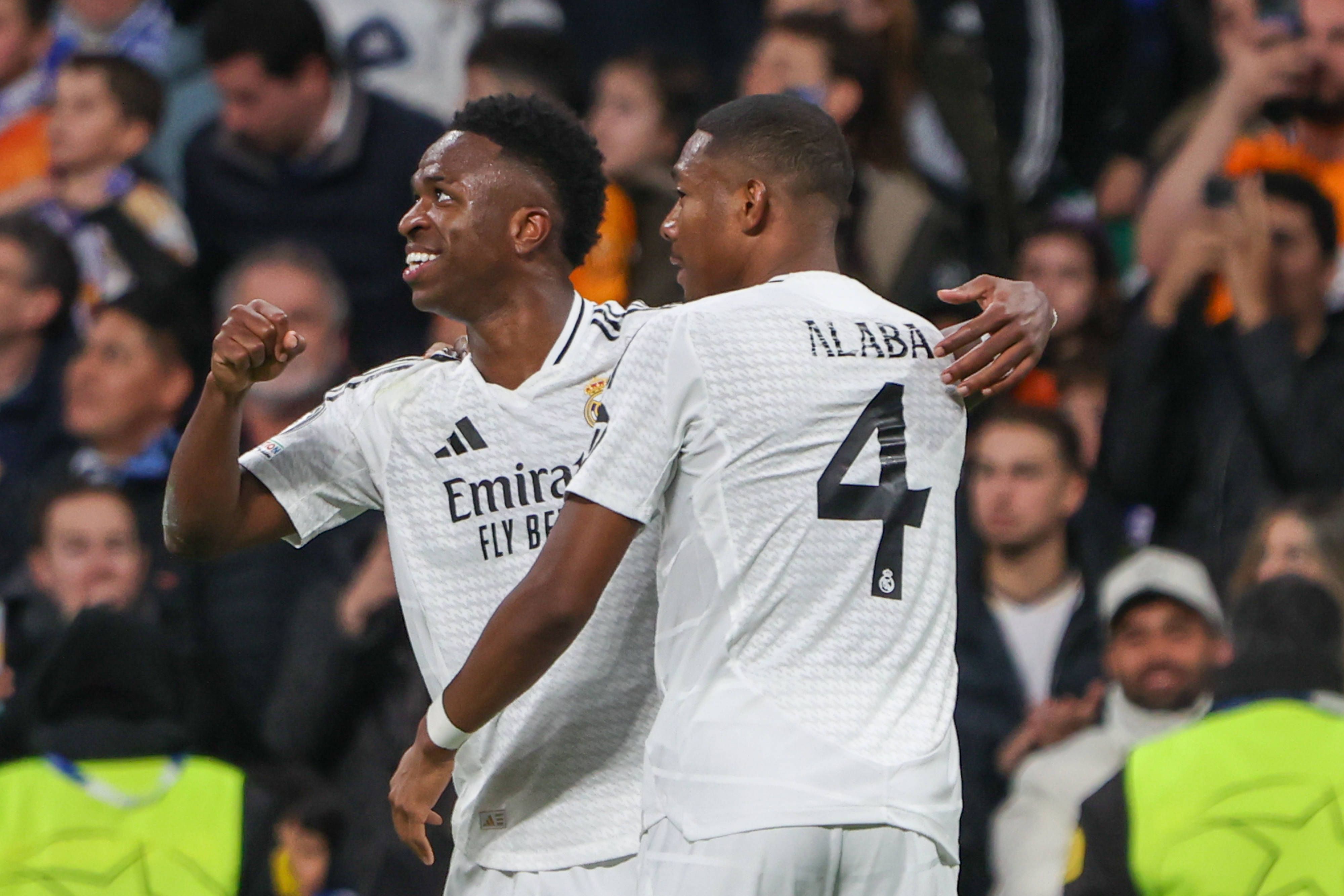 David Alaba mit Vinicius Junior