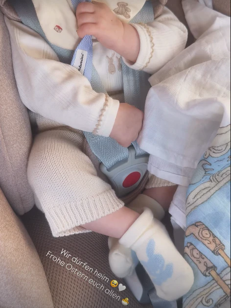 Am Ostersonntag durften Chiara Pisati und ihr Sohn das Spital verlassen 