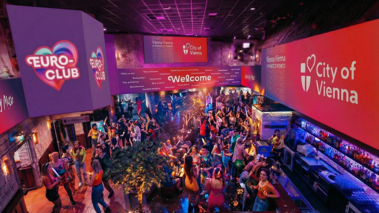 ESC-Partyzone im Praterdome: "Songcontest als Chance für Wiener Wirtschaft."