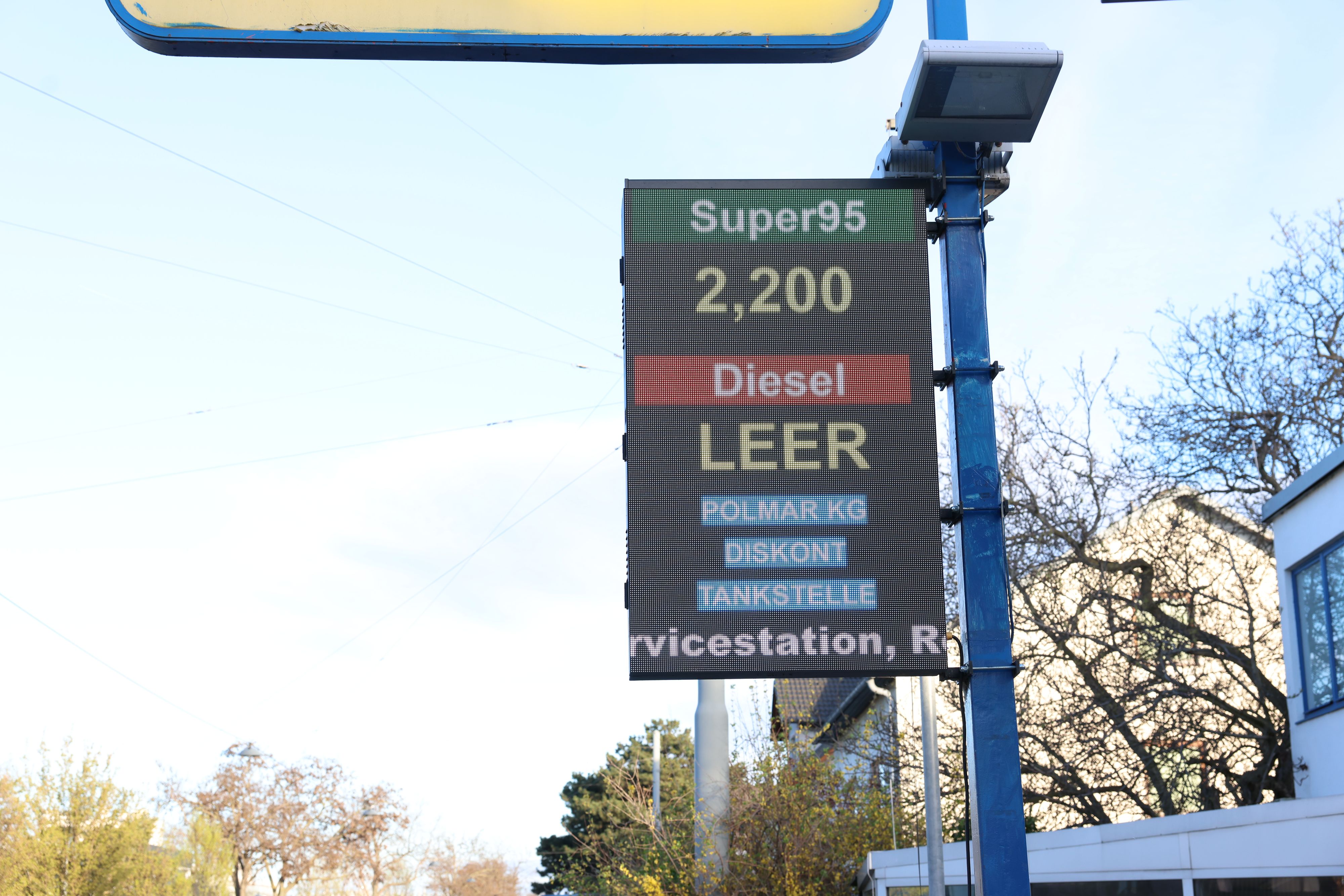 Bei dieser Tankstelle auf der Erzherzog-Karl-Straße gab es am Dienstagabend keinen Diesel mehr.