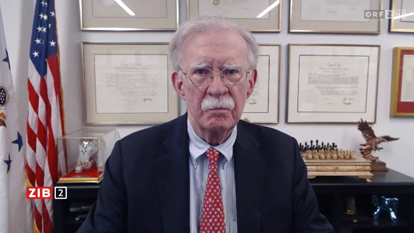 Der ehemalige Trump Berater John Bolton am Dienstagabend in der ZiB-2.