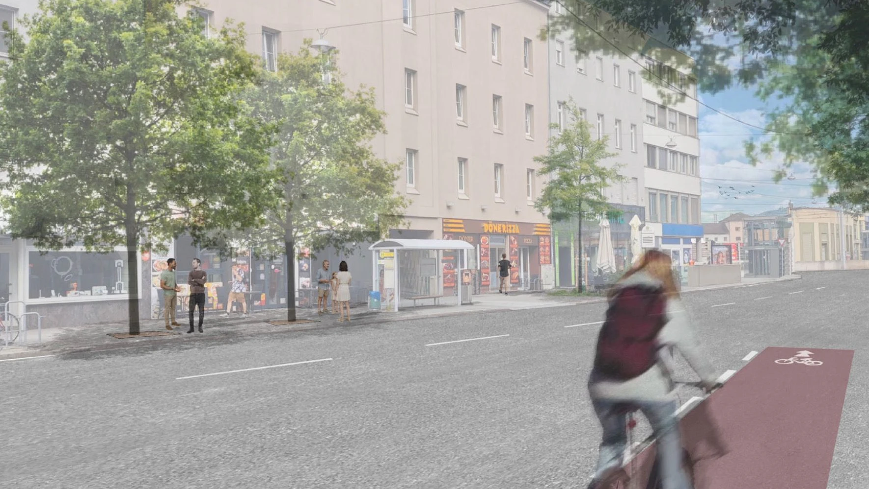 So soll die Wiener Straße in Zukunft ausschauen. 