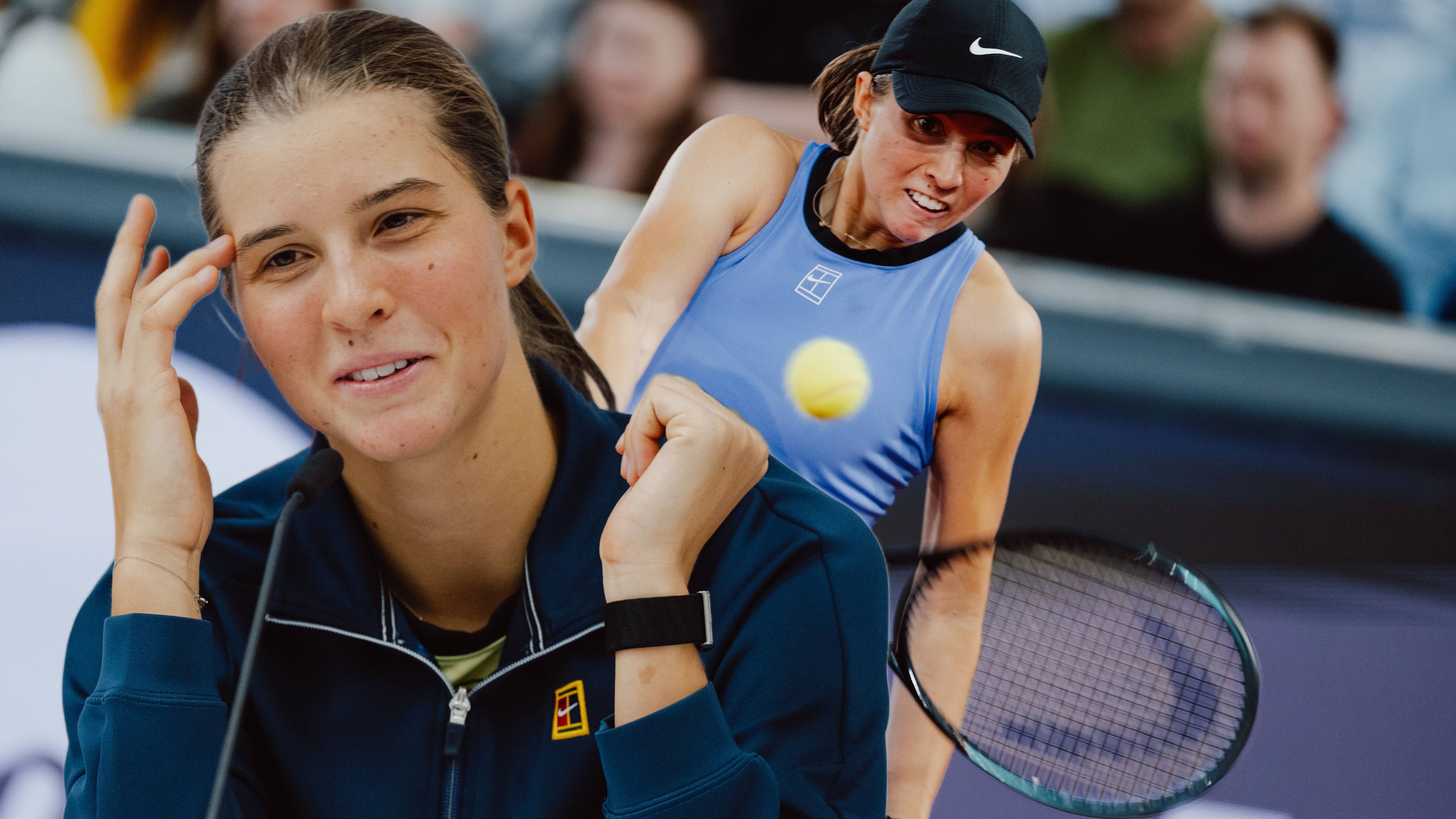 Lilli Tagger war nach ihrem Auftaktsieg blendend aufgelegt.