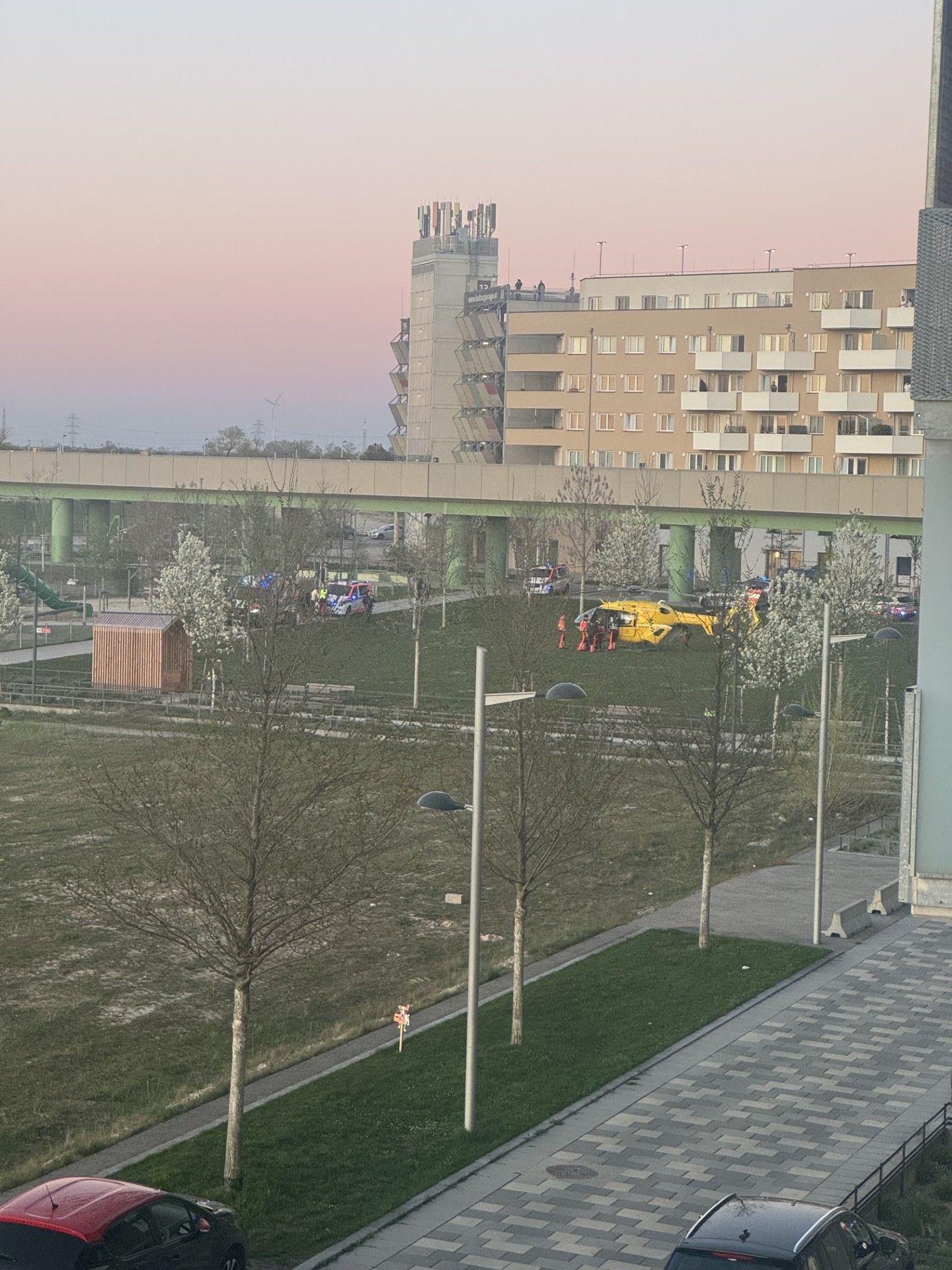 Am Dienstag kam es zu einem Einsatz in der Wiener Seestadt.