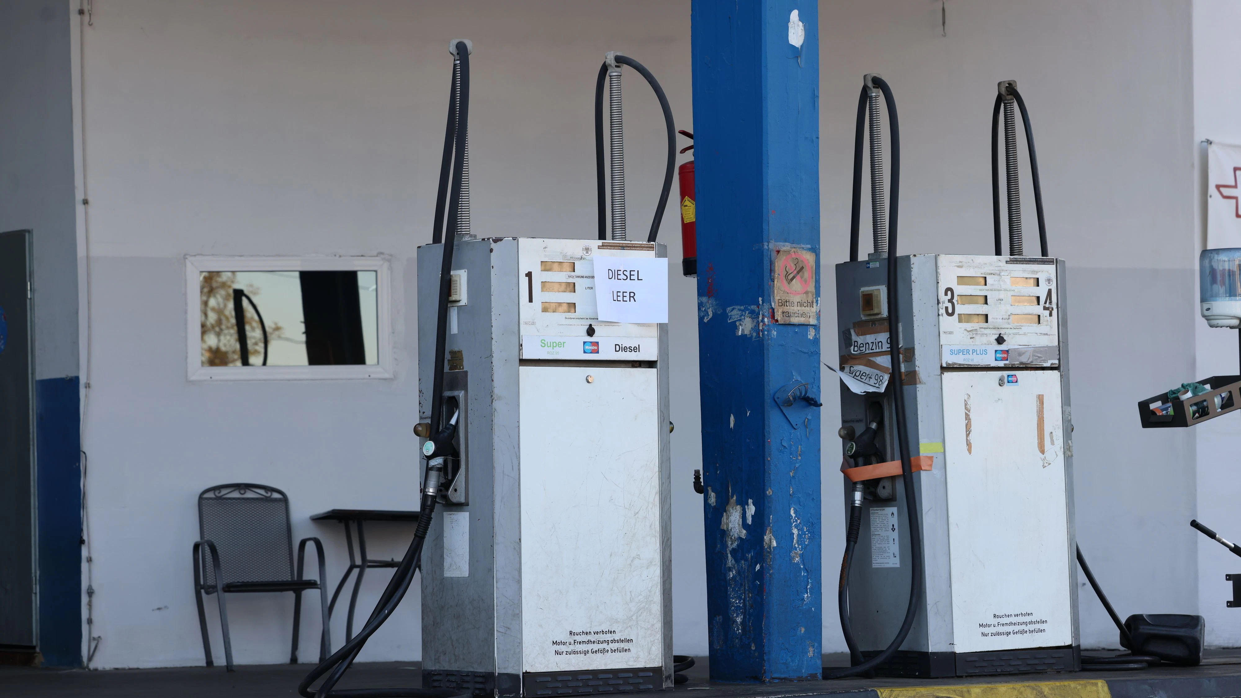 Erst am Mittwoch soll man an dieser Tankstelle wieder Diesel kaufen können. 