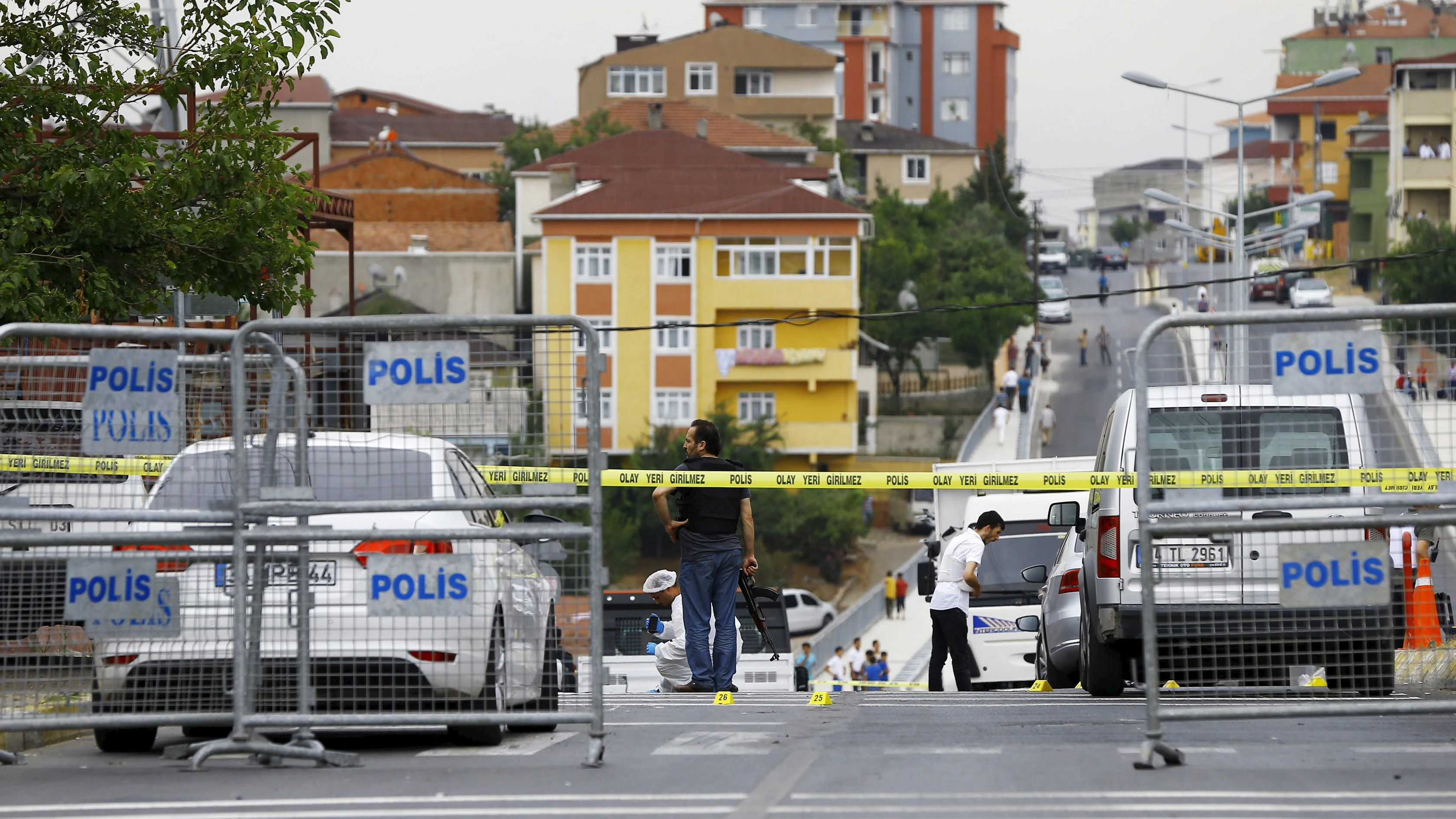 Die türkische Spurensicherung ist vor Ort. Archivbild.
