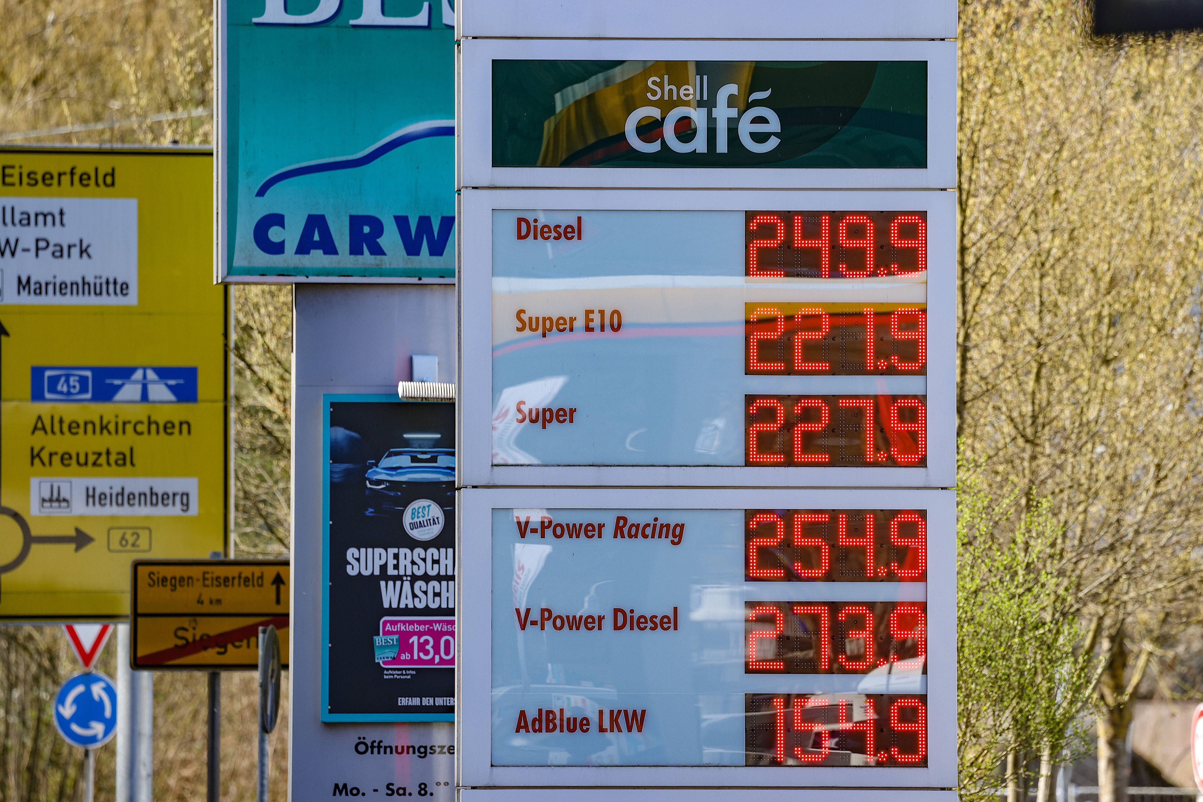 In Deutschland lag der Durchschnittspreis für einen Liter Diesel bei 2,50 Euro.