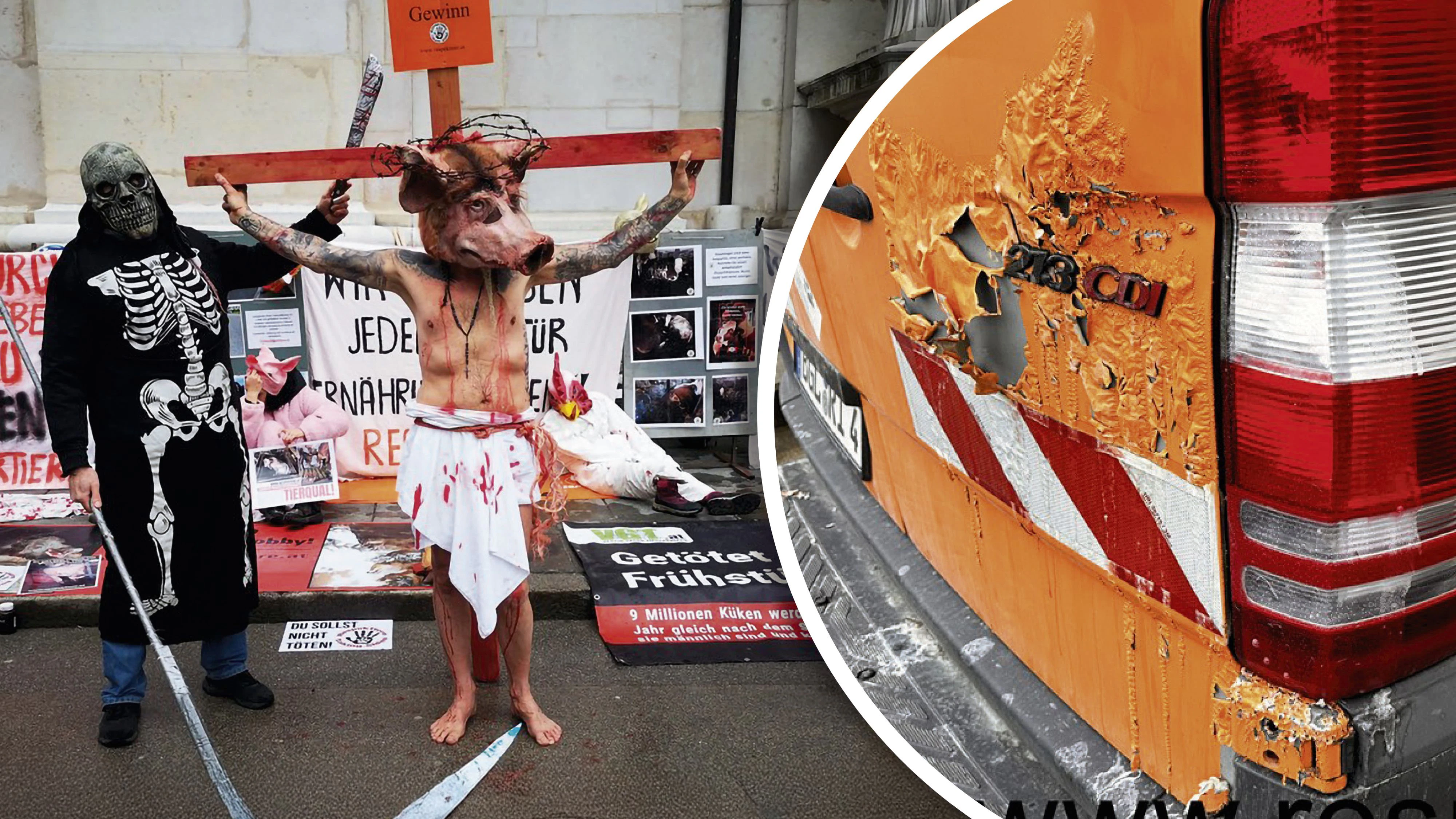 Zwei Fahrzeuge wurden in der Nacht auf Karsamstag, den 4. April, mit Säure verätzt.