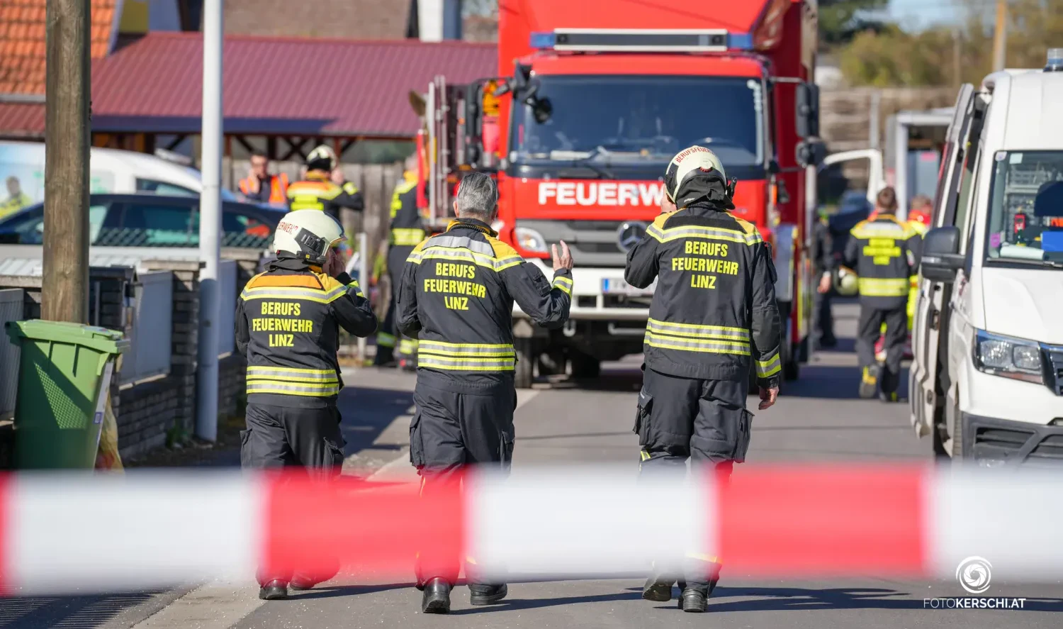 In Linz wurde am Mittwoch eine Gasleitung angebohrt.