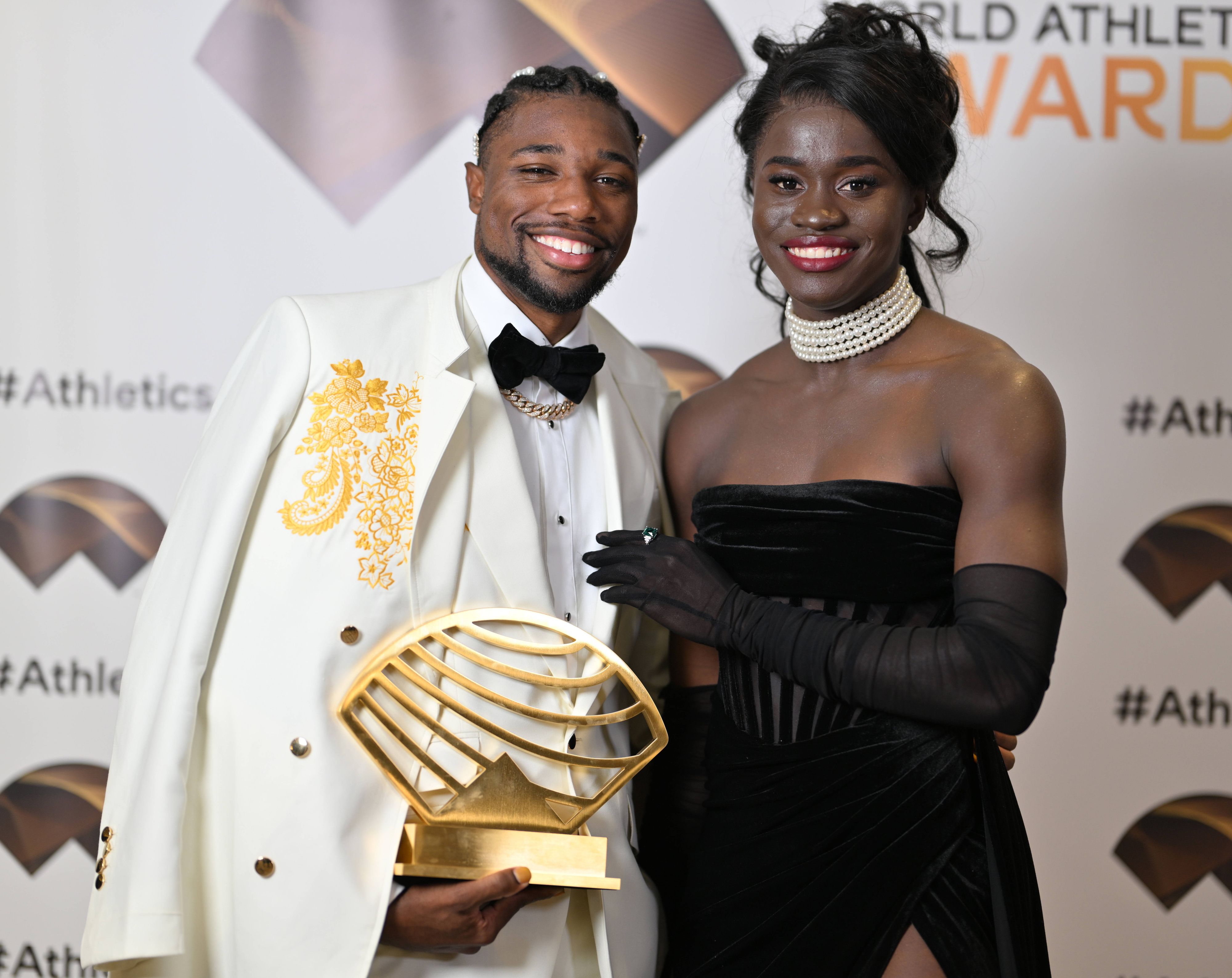 Noah Lyles und Junelle Bromfield 