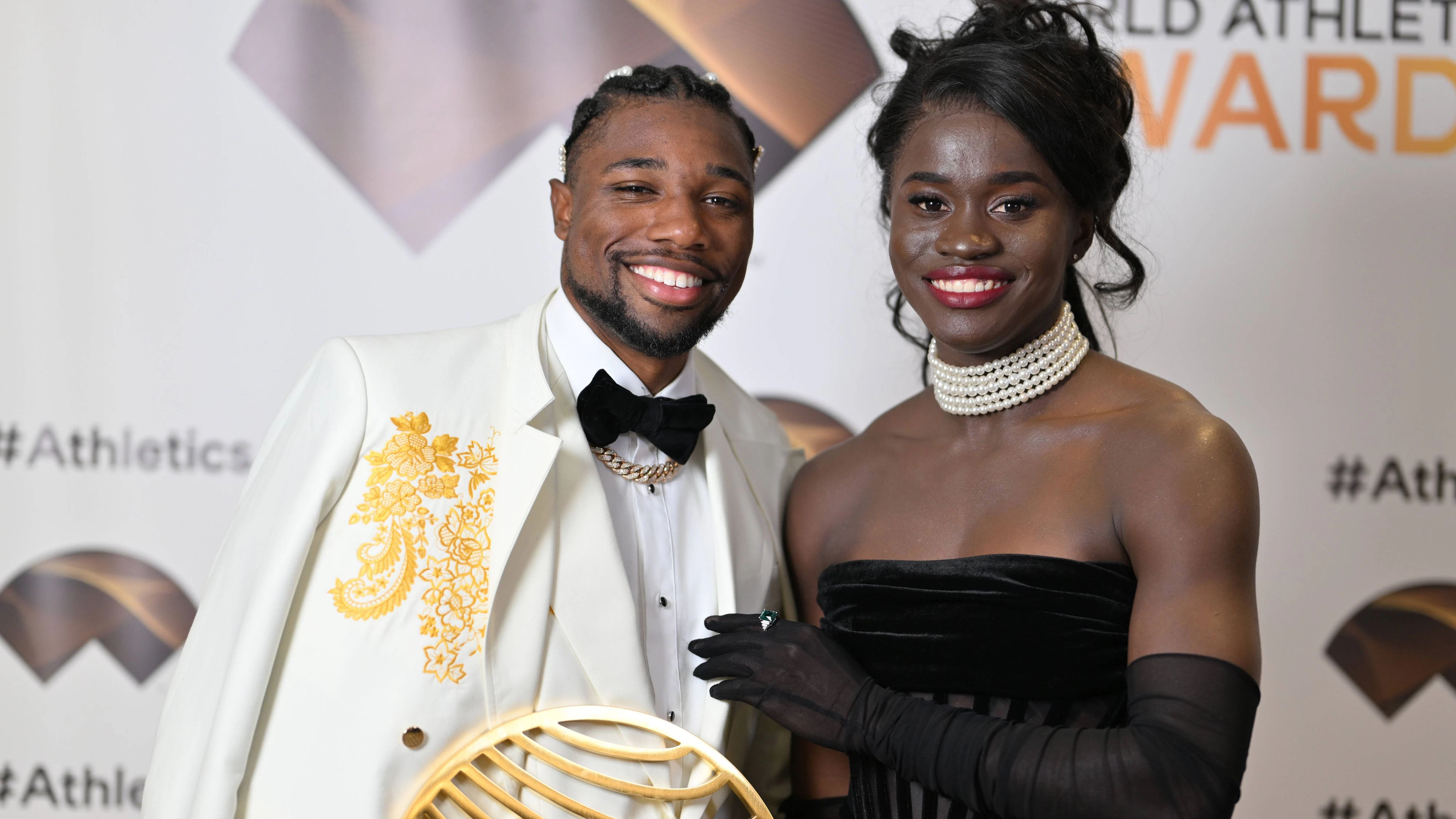 Noah Lyles und Junelle Bromfield 