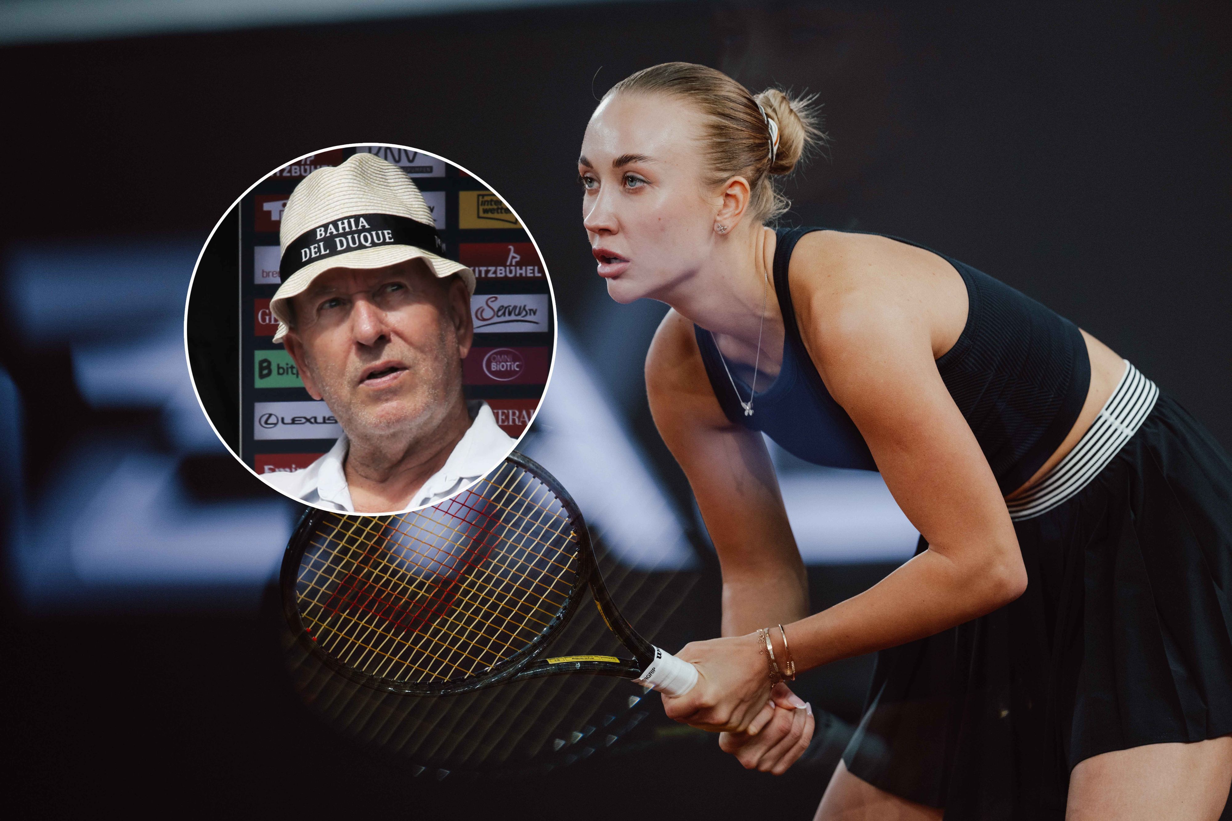 Günter Bresnik (l.) half Anastasia Potapova (r.) bei der Einbürgerung.