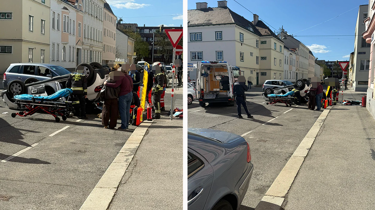Am Mittwoch kam es in Wien-Floridsdorf zu einem Unfall.