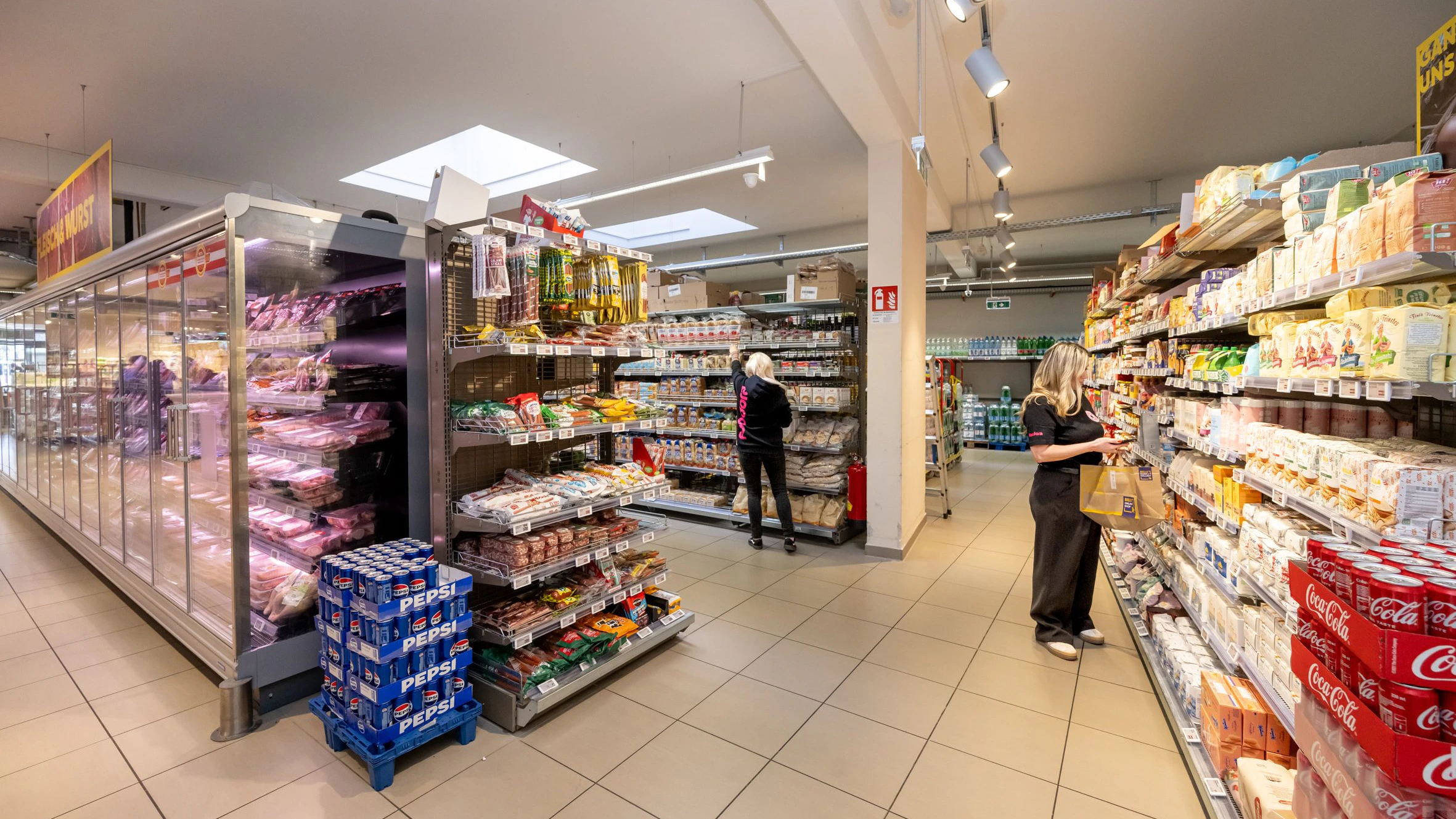 Der Billa-Foodora-Store – kaum von einer klassischen Filiale zu unterscheiden.