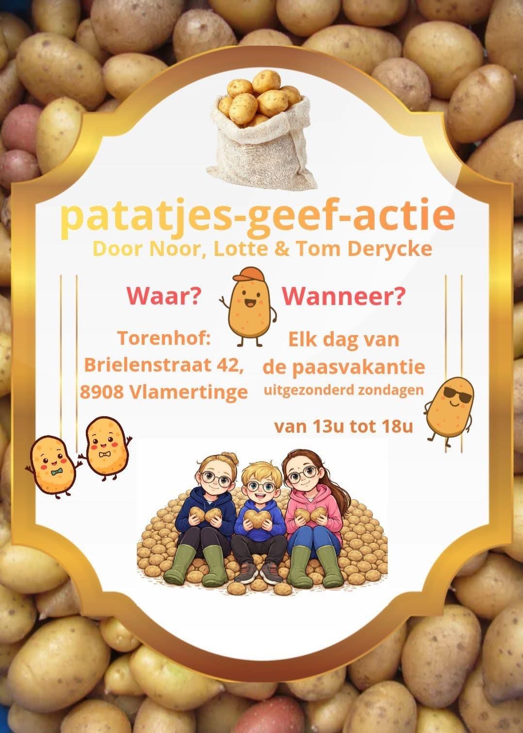 Um die Marktpreise nicht zu runieren müssen in Belgien 860.000 Tonnen Kartoffeln vernichtet werden – was den Kindern auf dem Torenhof gar nicht in den Sinn passte.