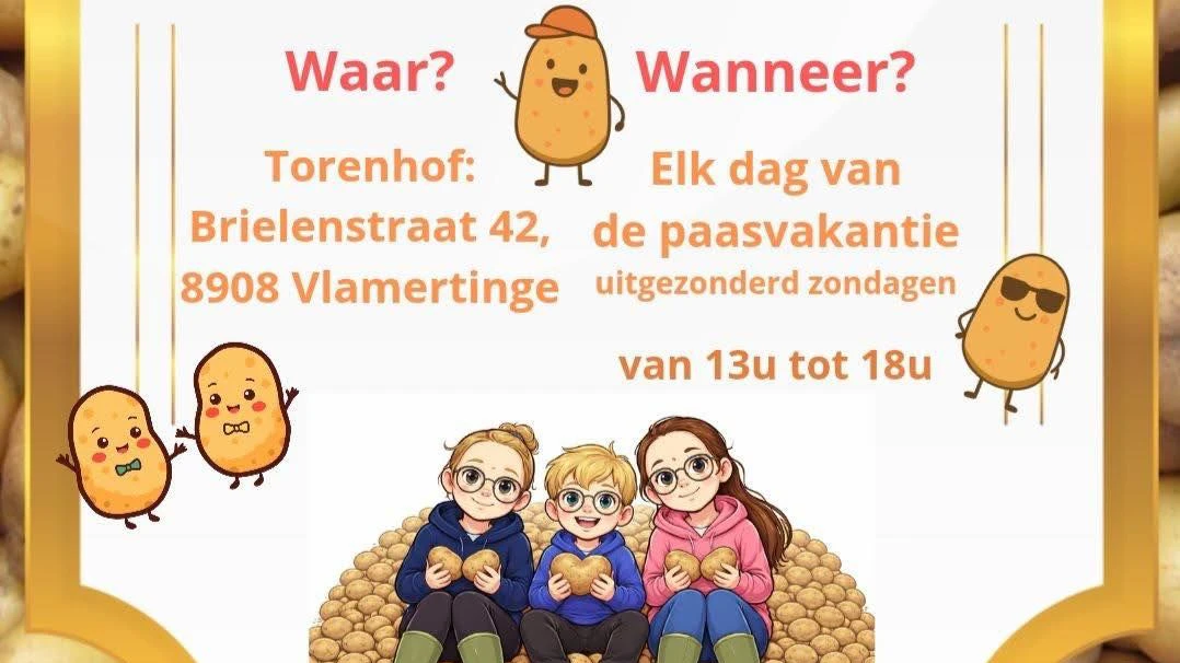 Torenhof Vlamertinge Kartoffeln zu verschenken, Belgien