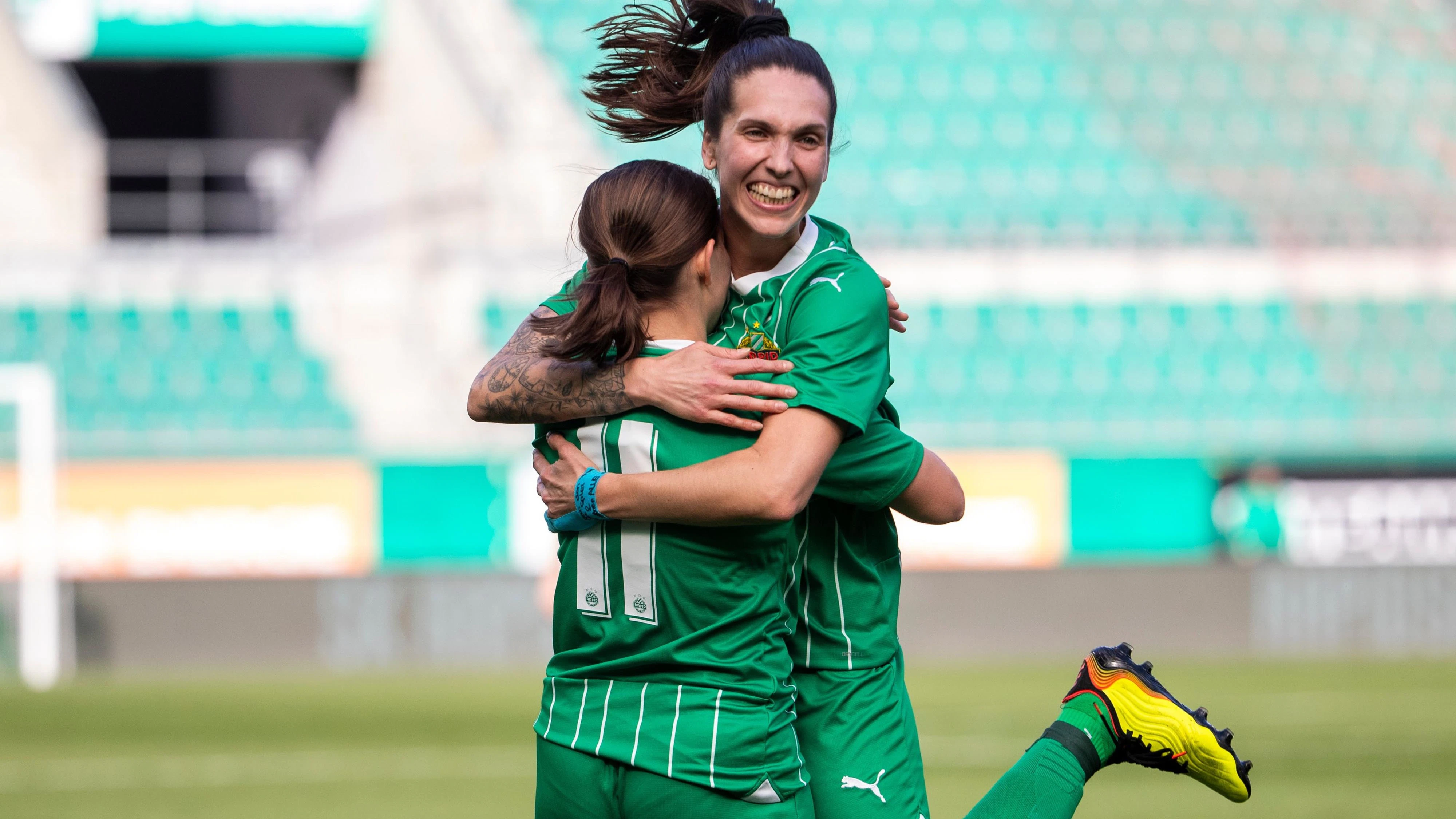 Jubel bei den Rapid-Frauen - bald auch in der Bundesliga?