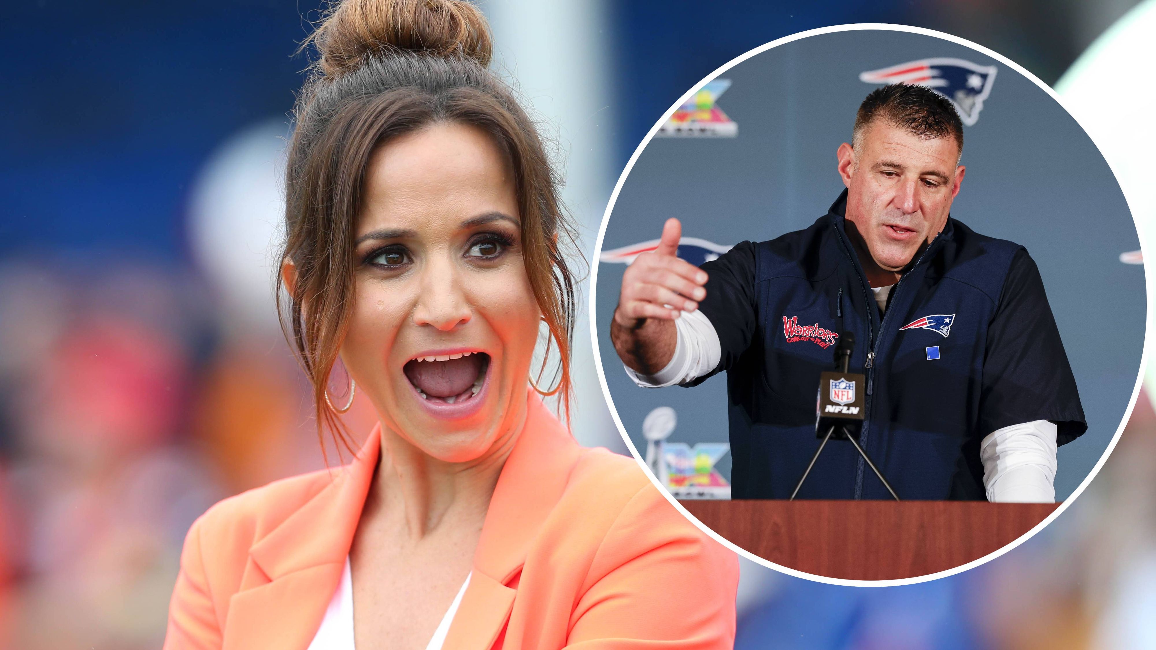 Patriots-Coach Mike Vrabel und Journalistin Dianna Russini