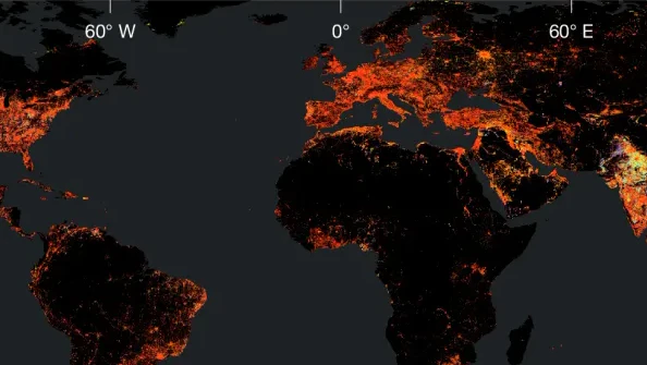 Satellitendaten belegen eine massive Lichtverschmutzung in Indien, China, Europa und den USA.