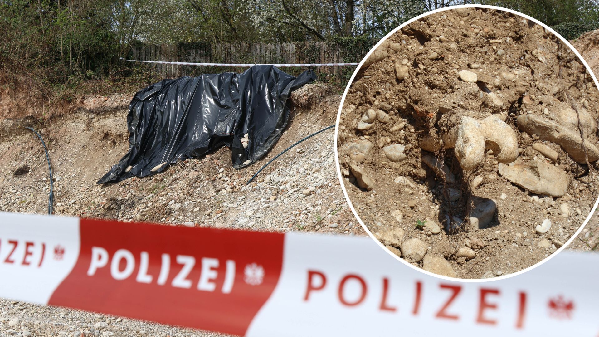 Mindestens zwei Skelette wurden in Wels gefunden.