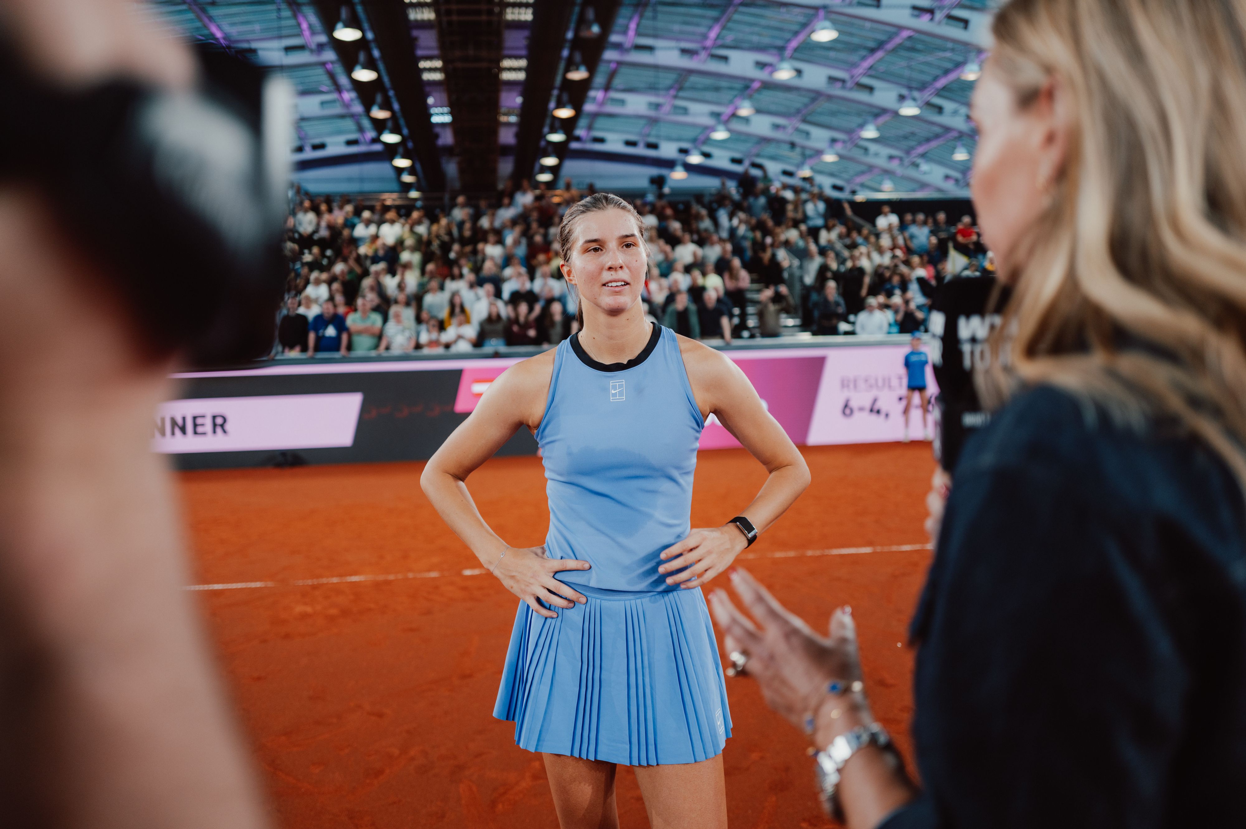 Lilli Tagger nach dem Sieg über Badosa