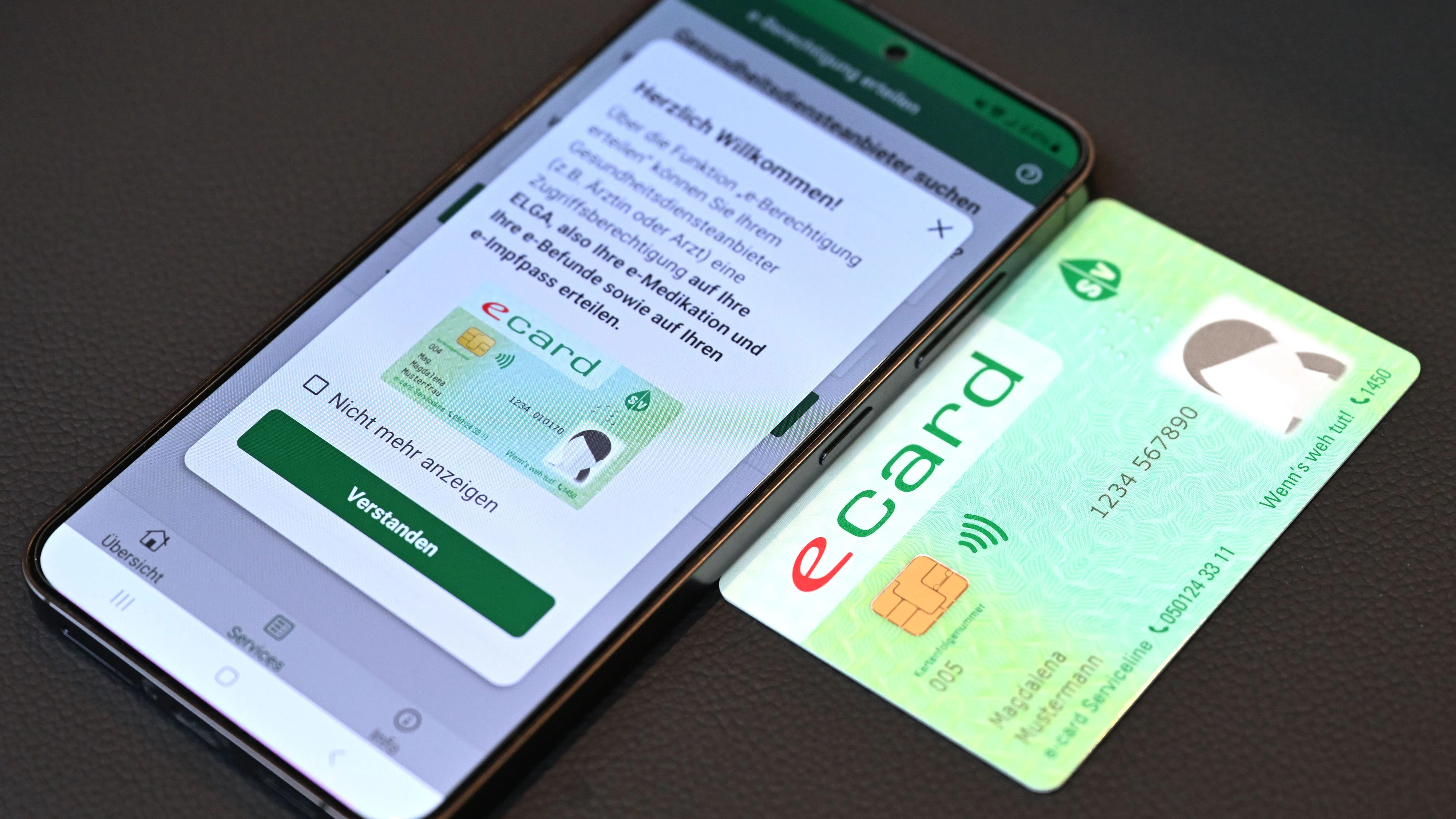 Die E-Card ist ab sofort auch auf dem Handy verfügbar.